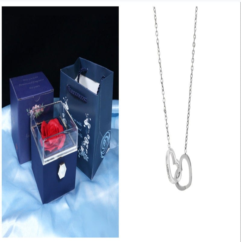 Rotating Soap Flower - Creative Rose Jewelry Gift Box for Women