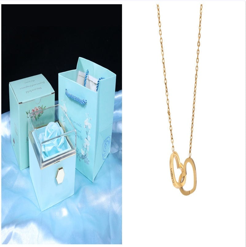 Rotating Soap Flower - Creative Rose Jewelry Gift Box for Women