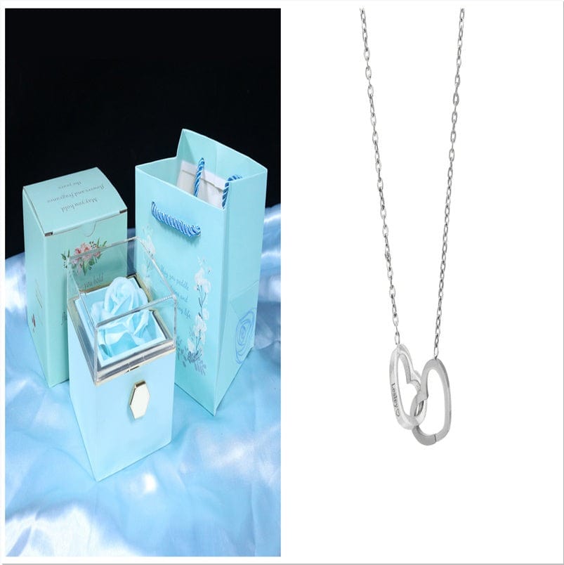 Rotating Soap Flower - Creative Rose Jewelry Gift Box for Women