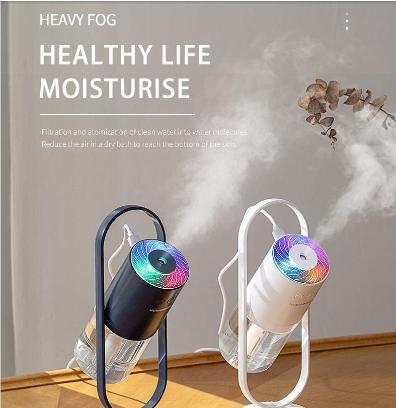 Magic Shadow USB Air Humidifier - Ultrasonic Mist Maker with Night Lights