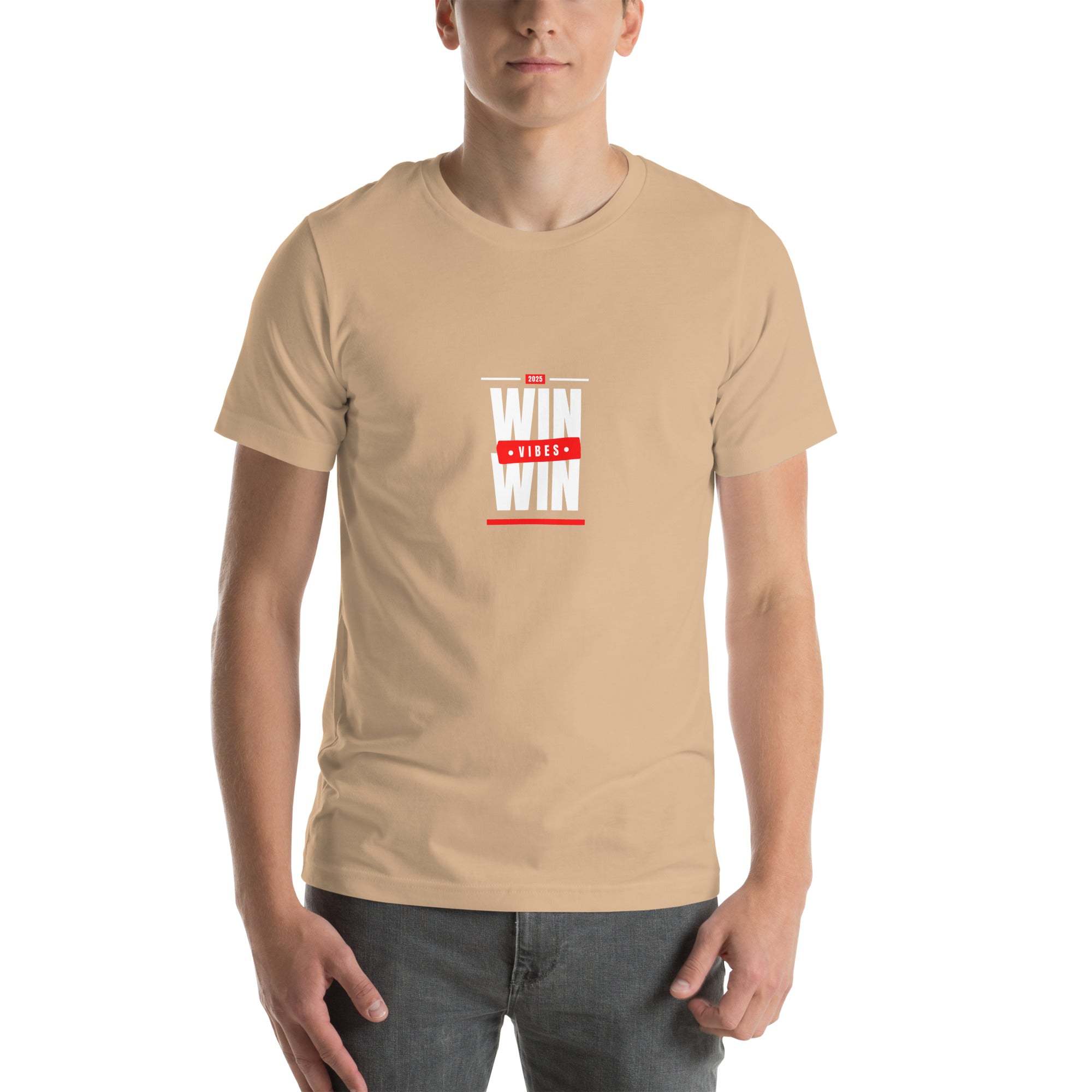 Men Motivational T-Shirt - Inspiring "WIN WIN" Design for Lifestyle