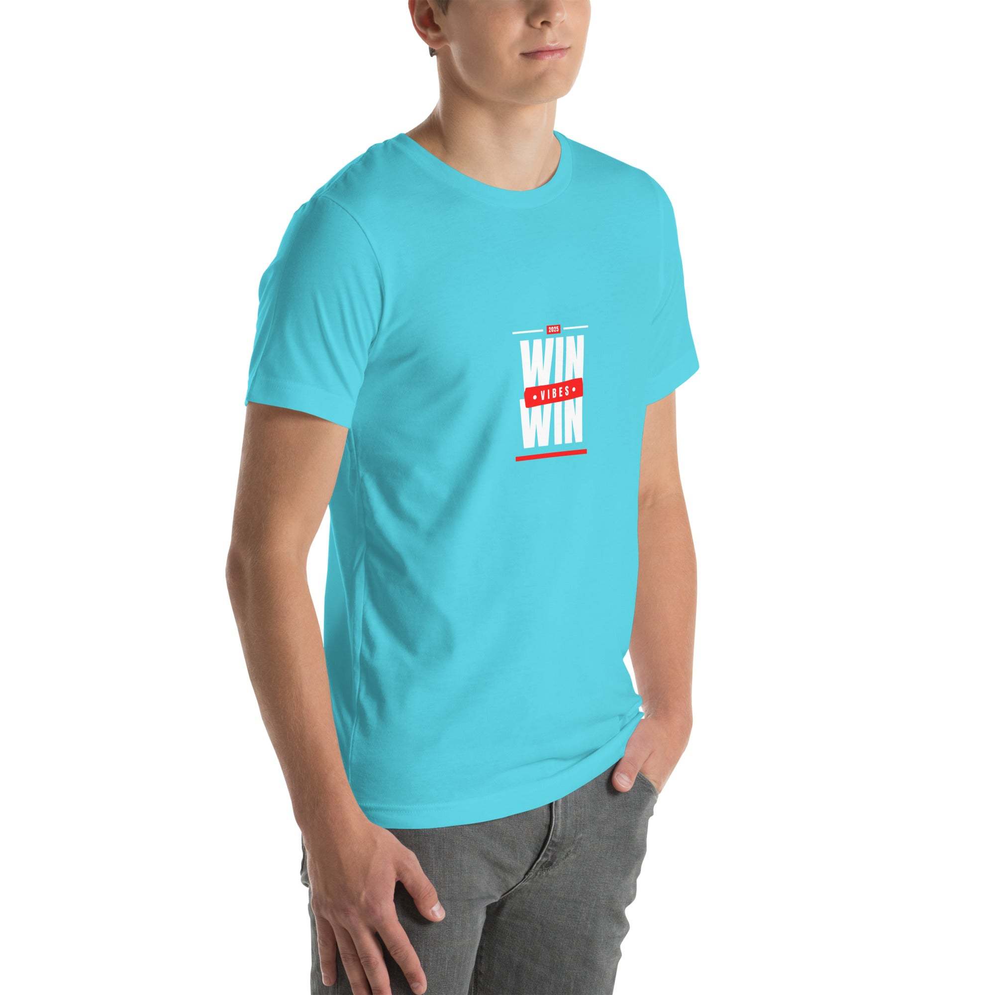 Product mockupMen Motivational T-Shirt - Inspiring "WIN WIN" Design for Lifestyle