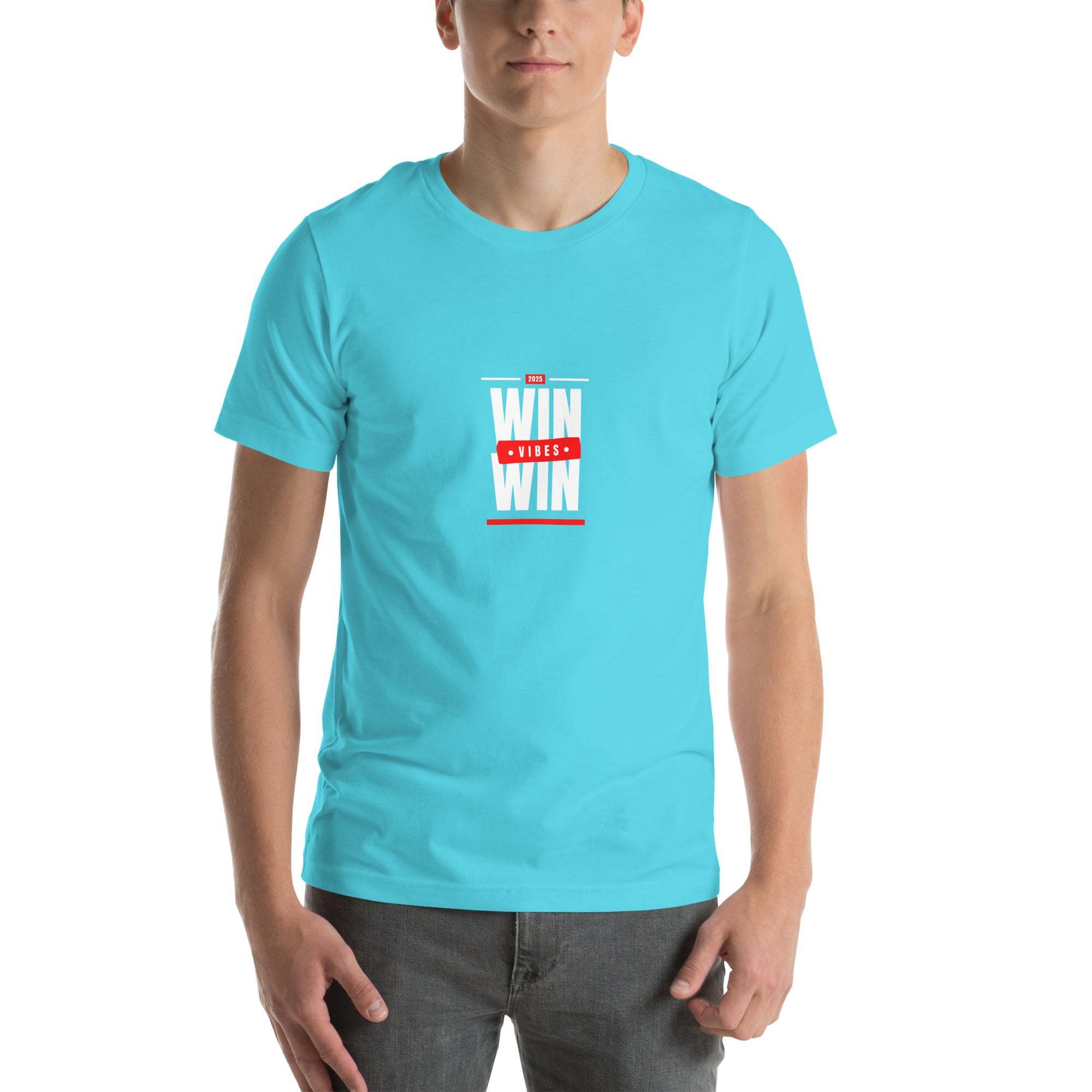 Product mockupMen Motivational T-Shirt - Inspiring "WIN WIN" Design for Lifestyle