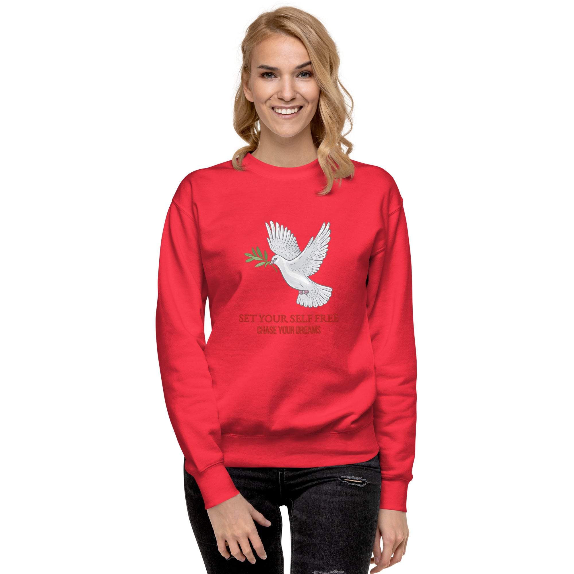 Dove Sweatshirt - Inspirational Peaceful Design, Unisex Casual Wear