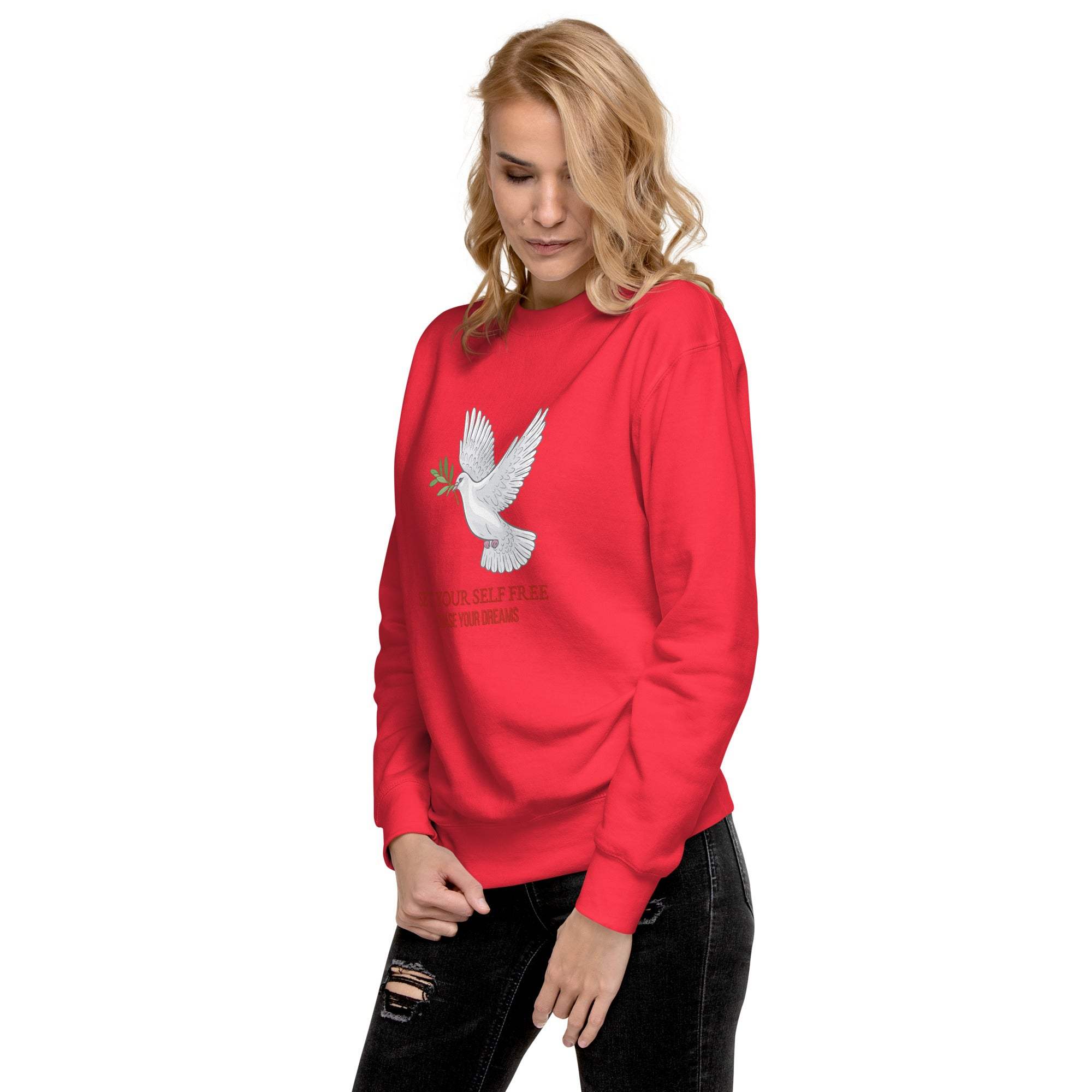 Dove Sweatshirt - Inspirational Peaceful Design, Unisex Casual Wear