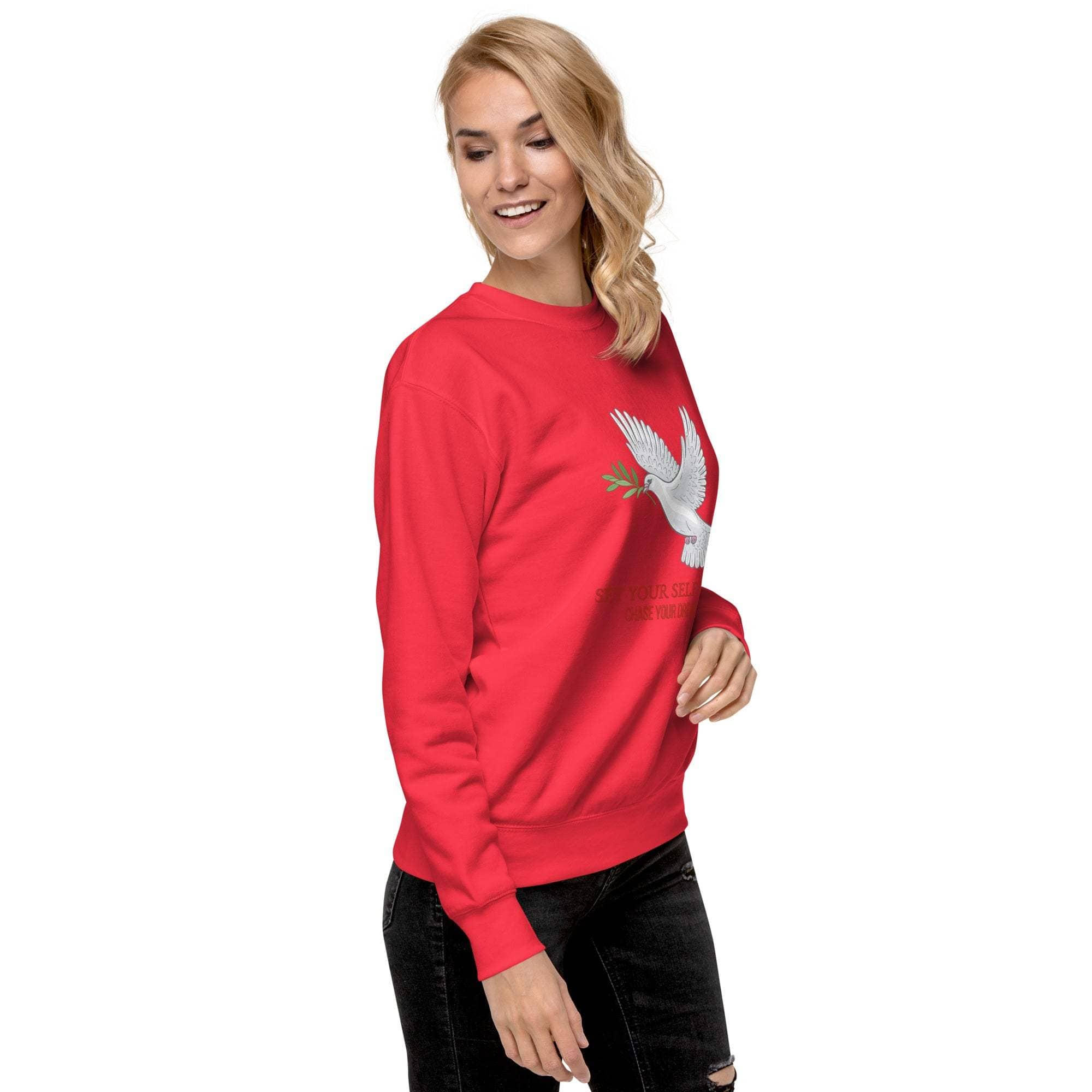 Dove Sweatshirt - Inspirational Peaceful Design, Unisex Casual Wear