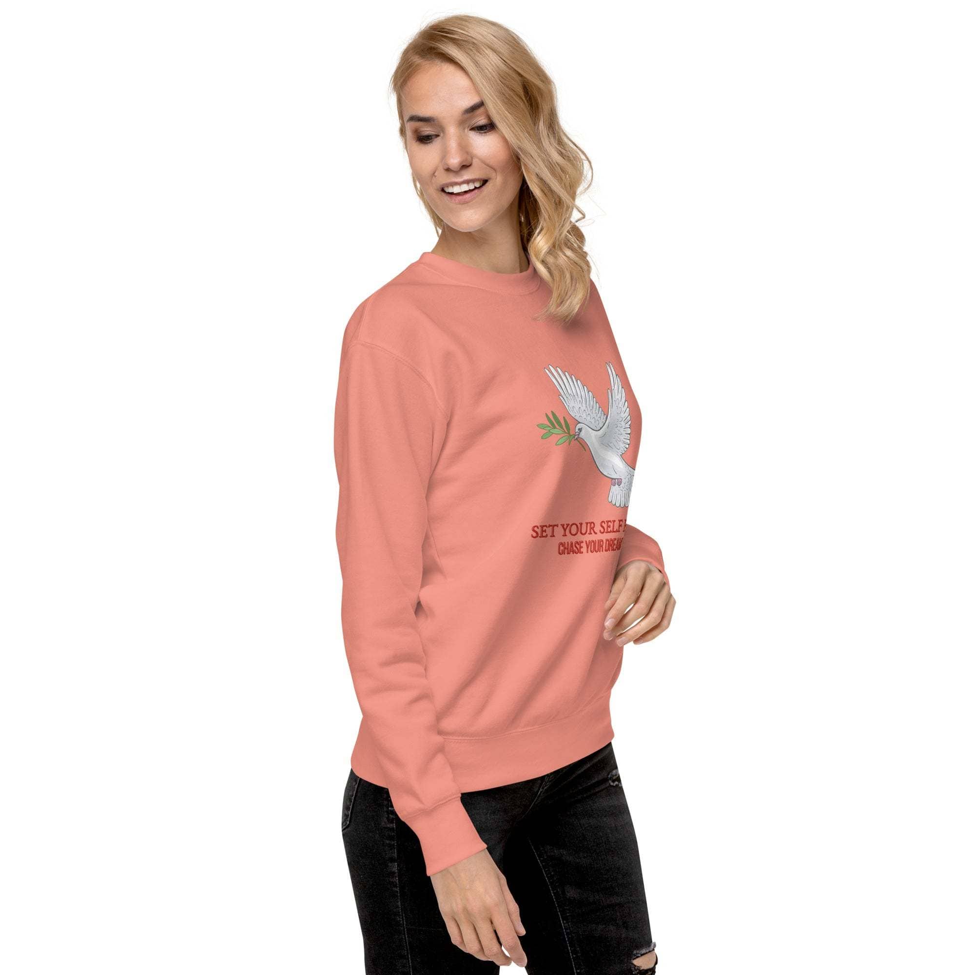Dove Sweatshirt - Inspirational Peaceful Design, Unisex Casual Wear