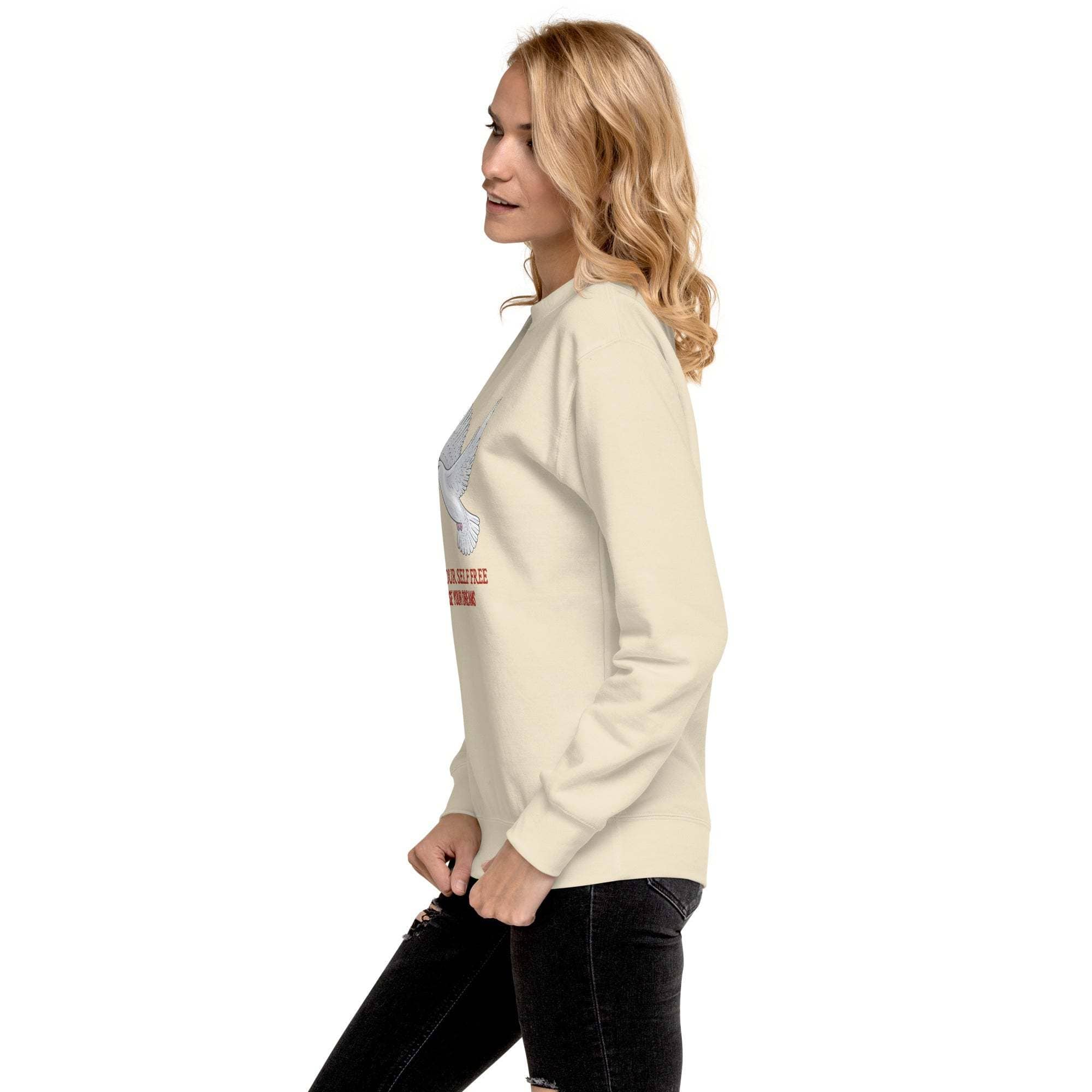 Dove Sweatshirt - Inspirational Peaceful Design, Unisex Casual Wear