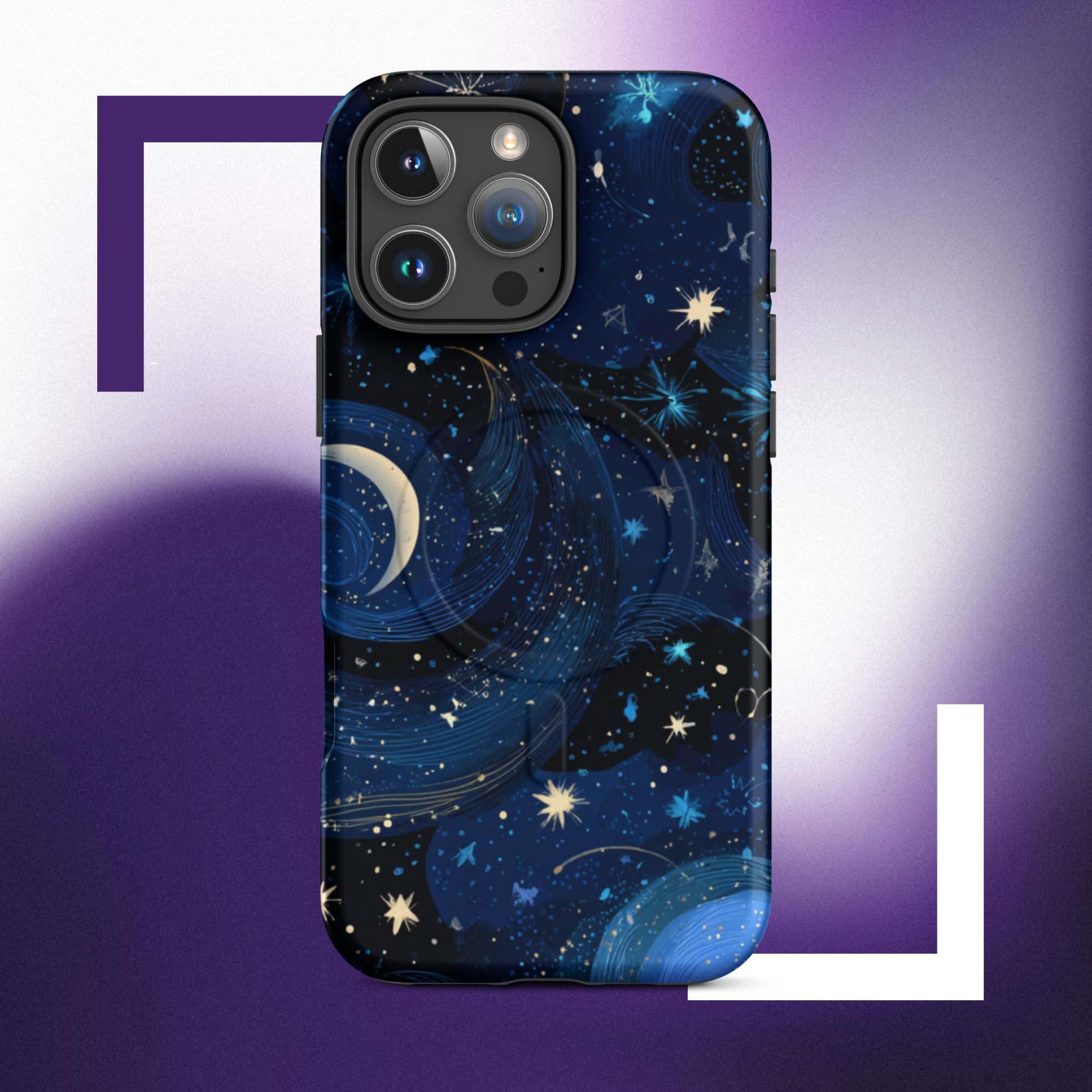 iPhone Tough Case: Cosmic Space MagSafe Polycarbonate for iPhone.
