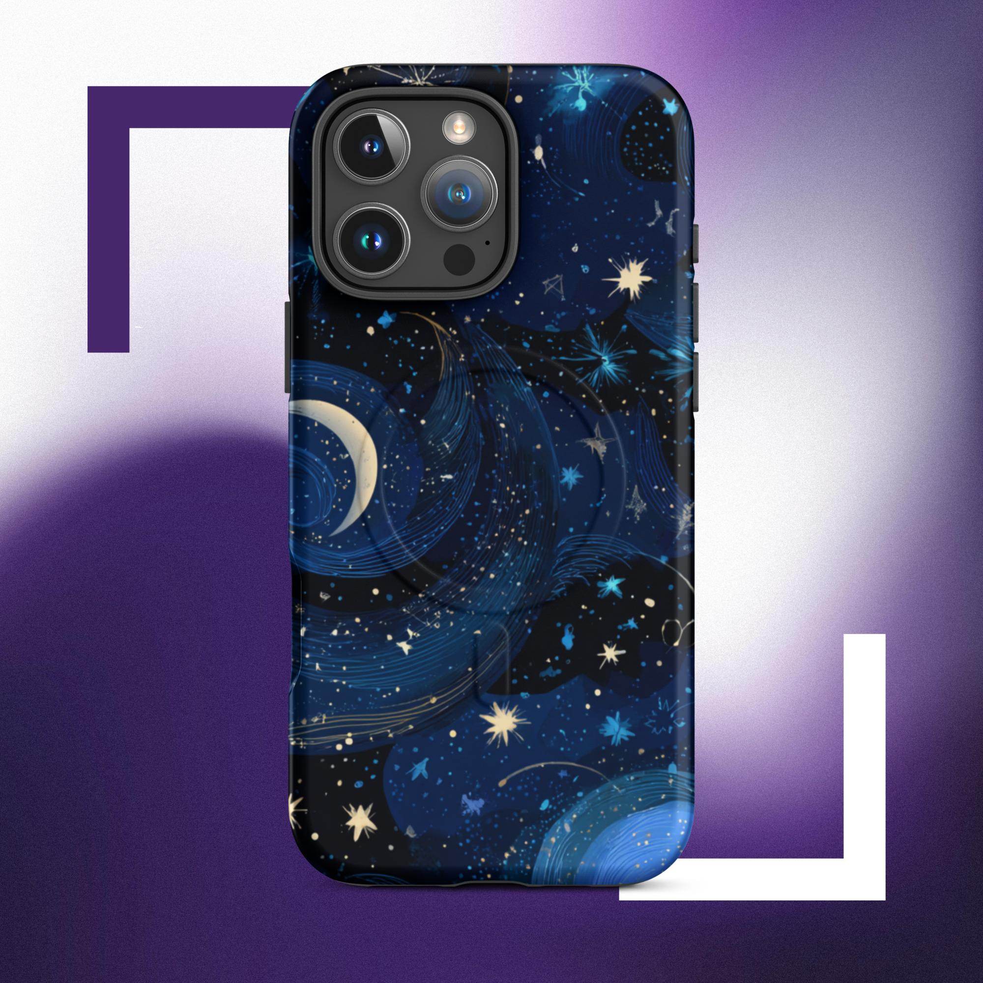 iPhone Tough Case: Cosmic Space MagSafe Polycarbonate for iPhone.
