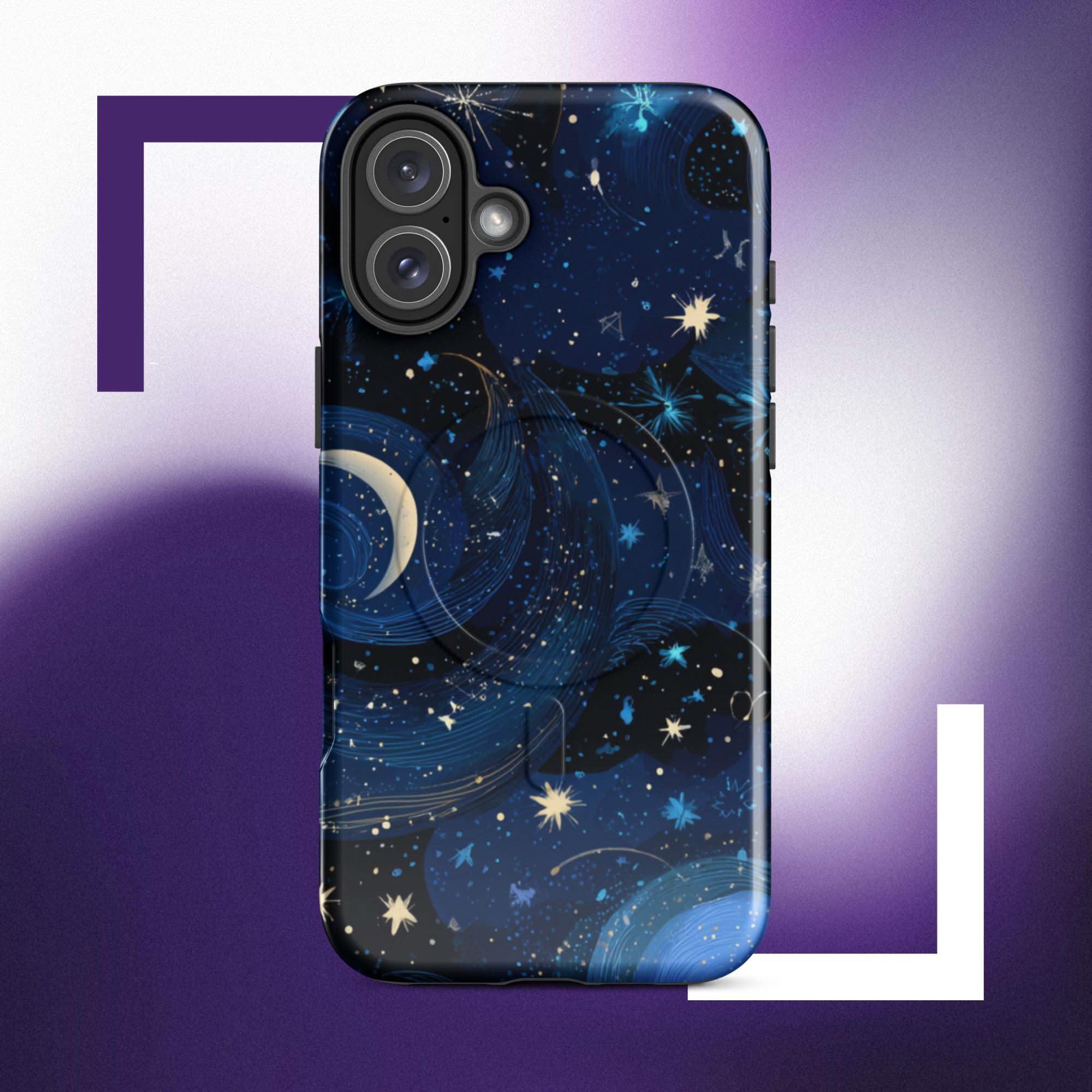 iPhone Tough Case: Cosmic Space MagSafe Polycarbonate for iPhone.