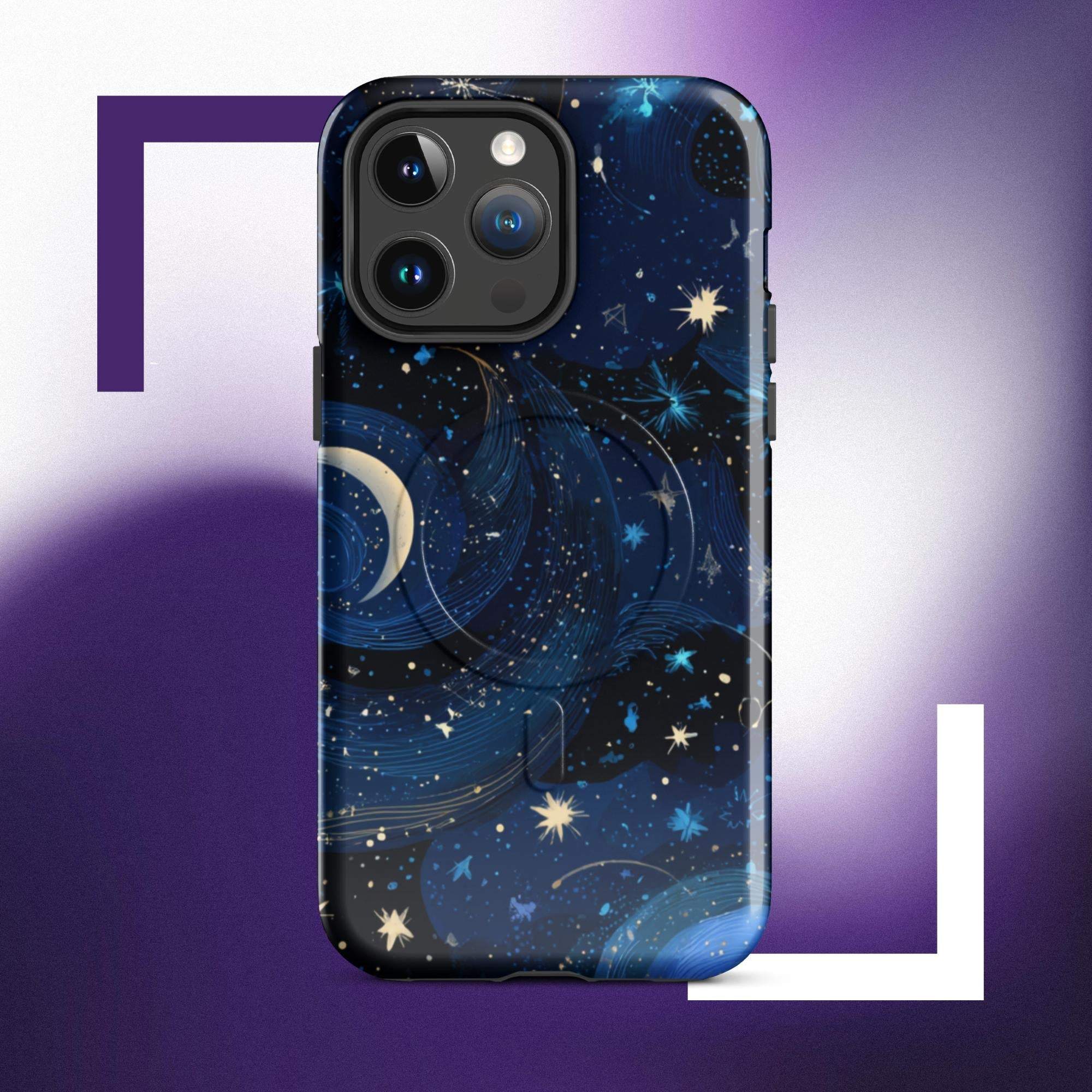 iPhone Tough Case: Cosmic Space MagSafe Polycarbonate for iPhone.