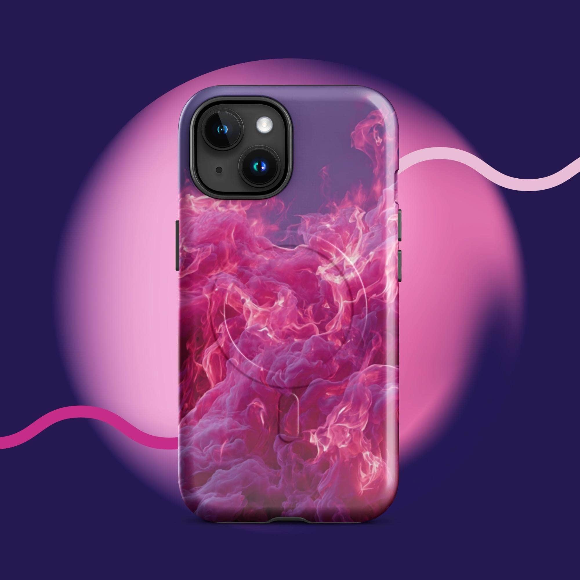 iPhone tough case - Pink fiery cloud MagSafe® iPhone protective cover