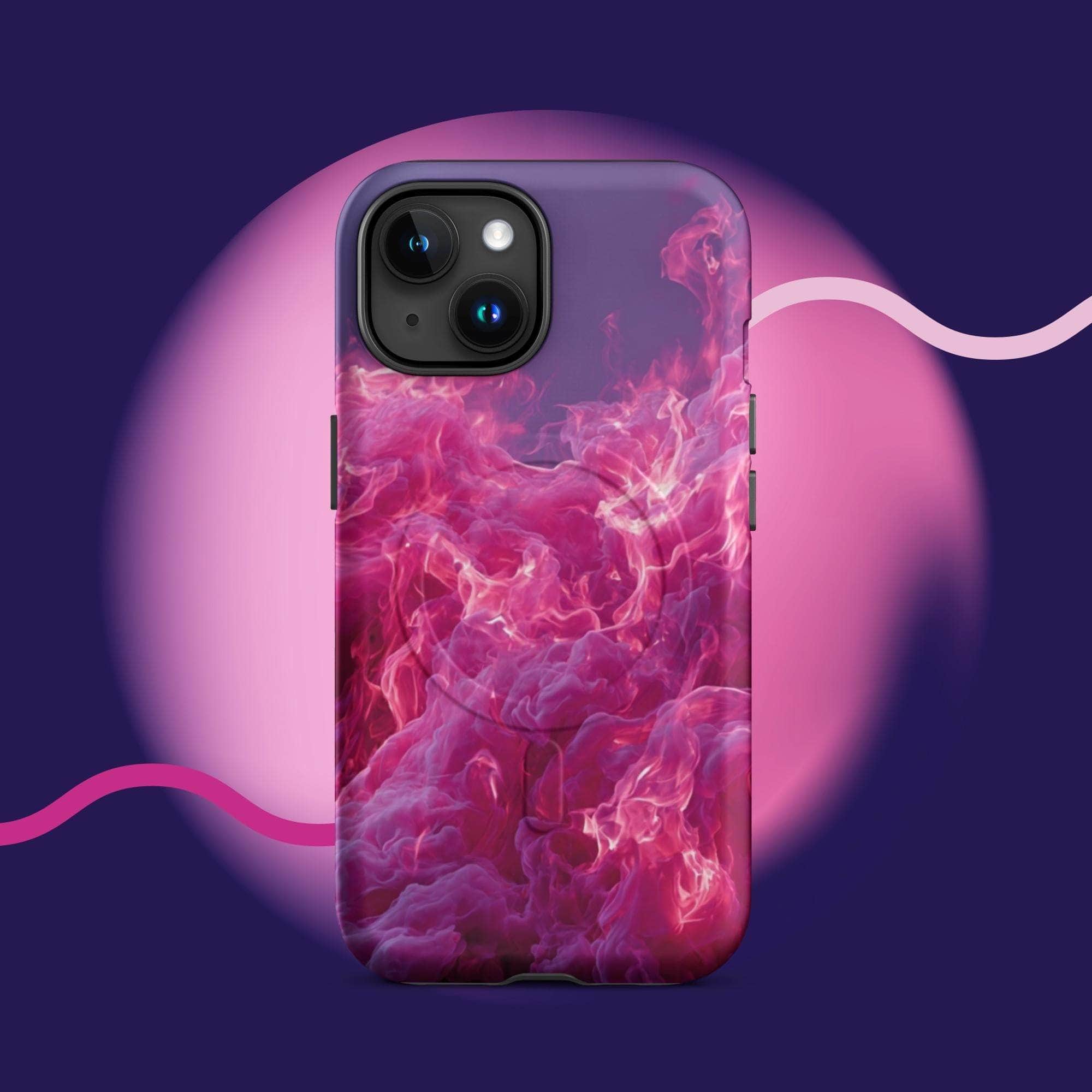 iPhone tough case - Pink fiery cloud MagSafe® iPhone protective cover