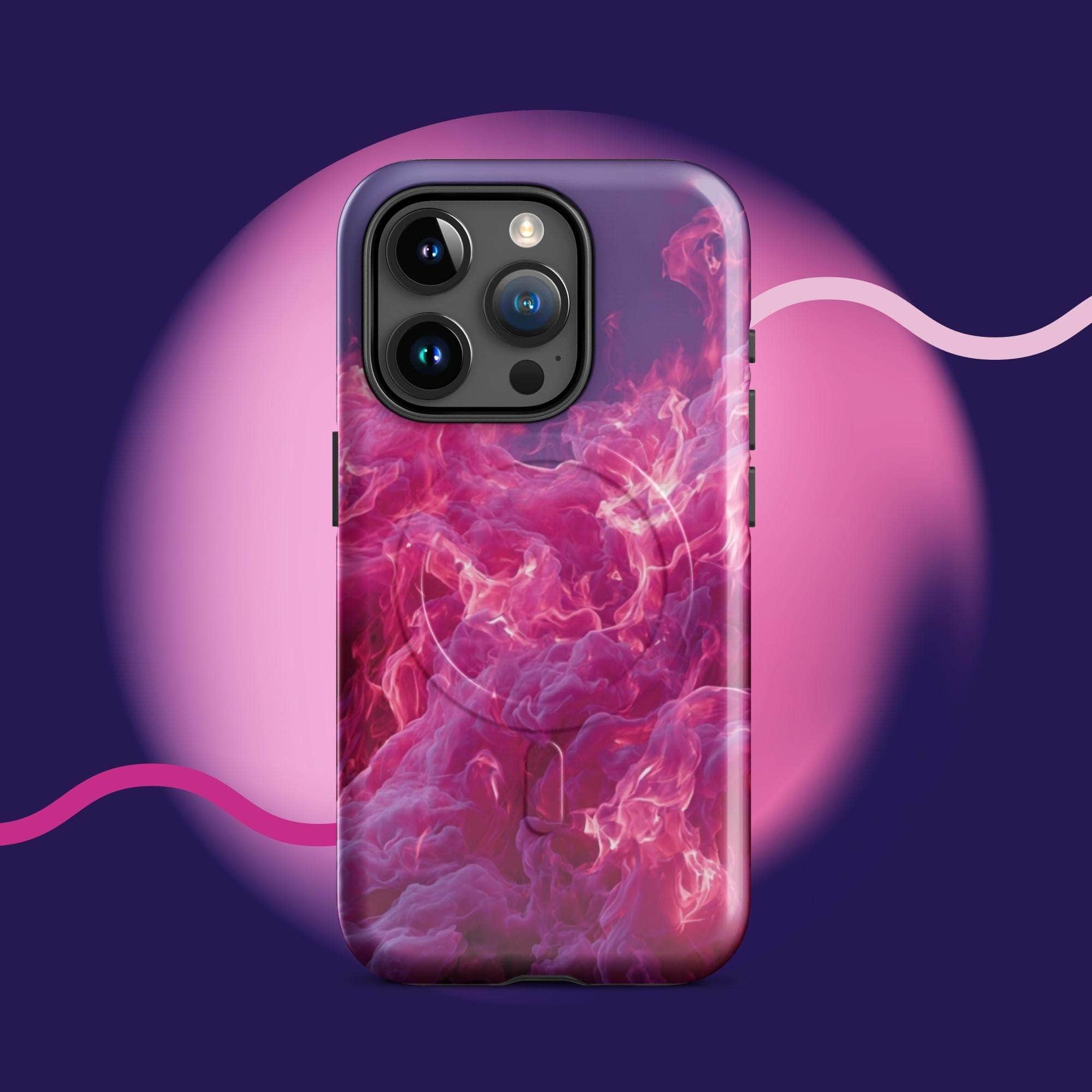 iPhone tough case - Pink fiery cloud MagSafe® iPhone protective cover