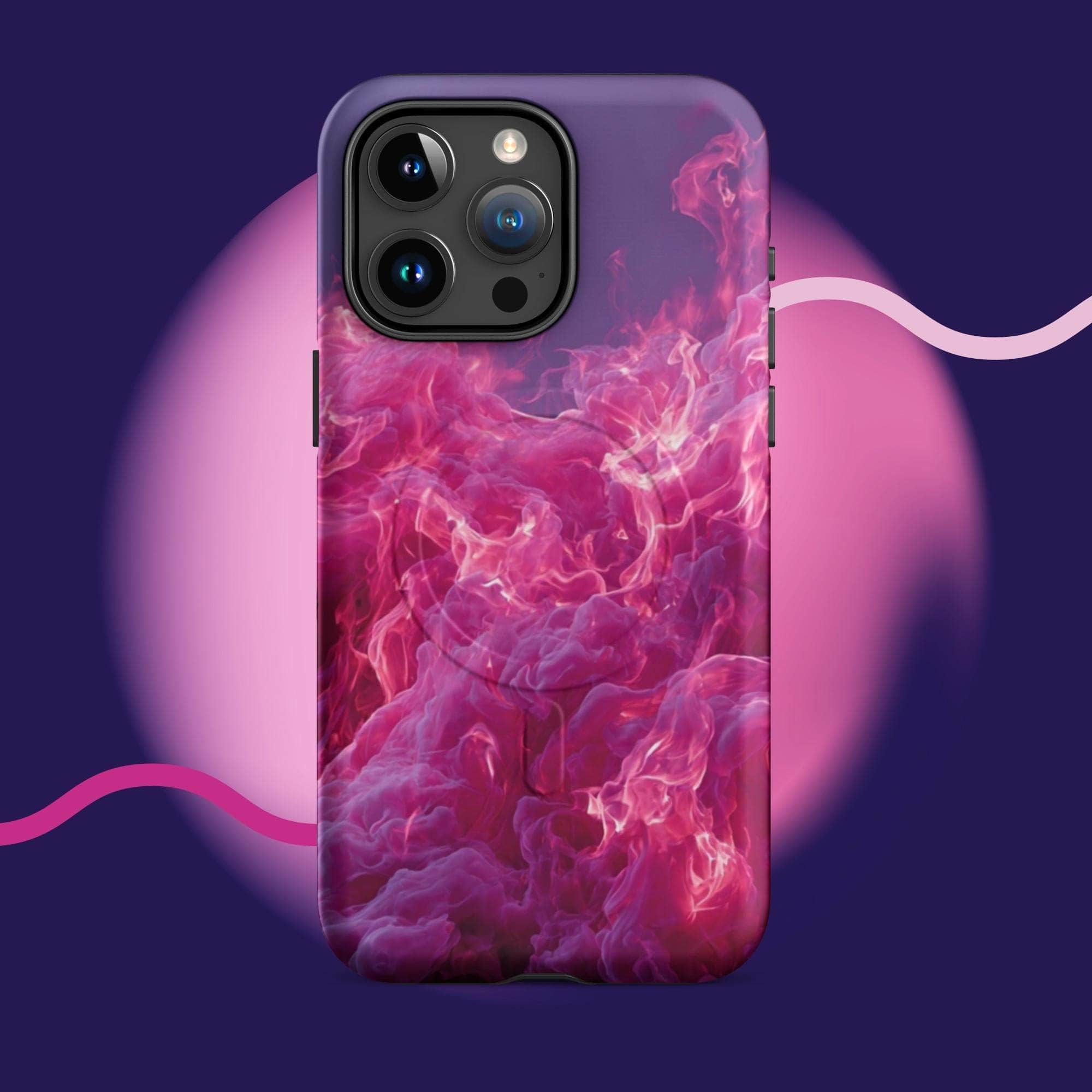 iPhone tough case - Pink fiery cloud MagSafe® iPhone protective cover