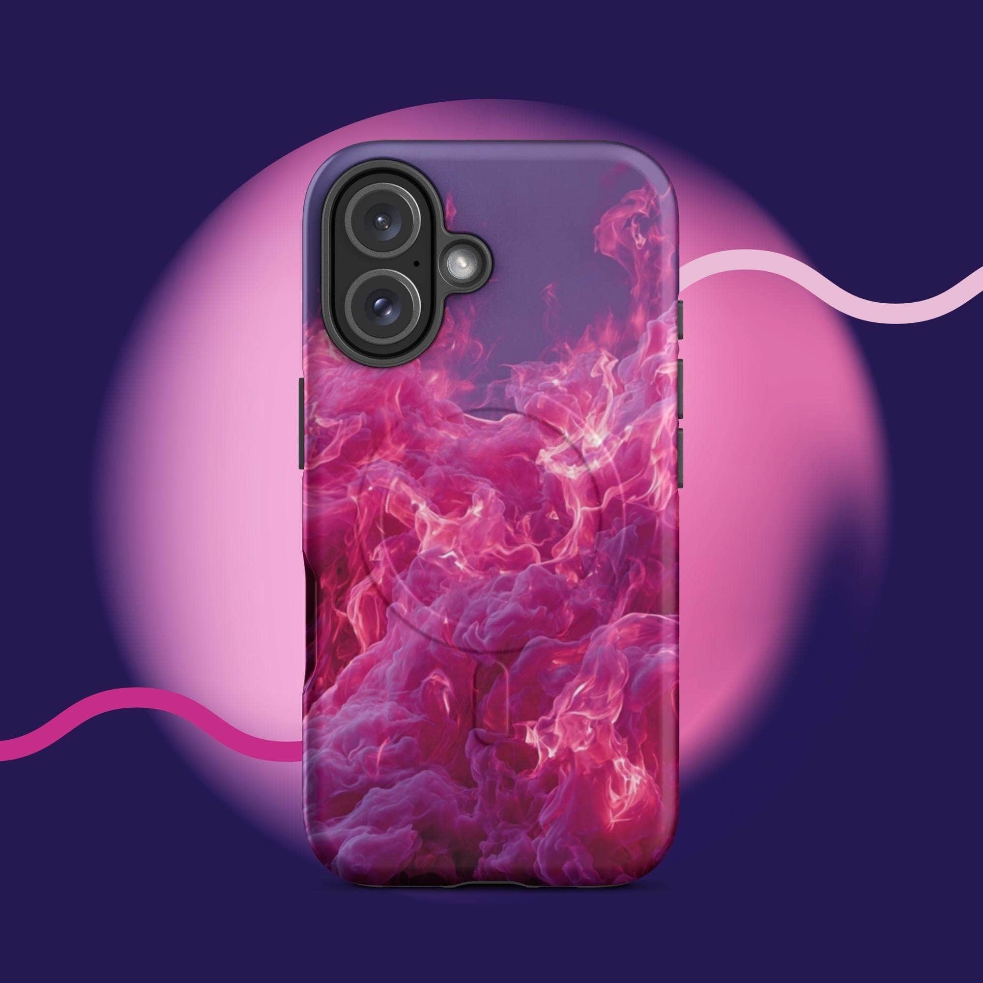 iPhone tough case - Pink fiery cloud MagSafe® iPhone protective cover
