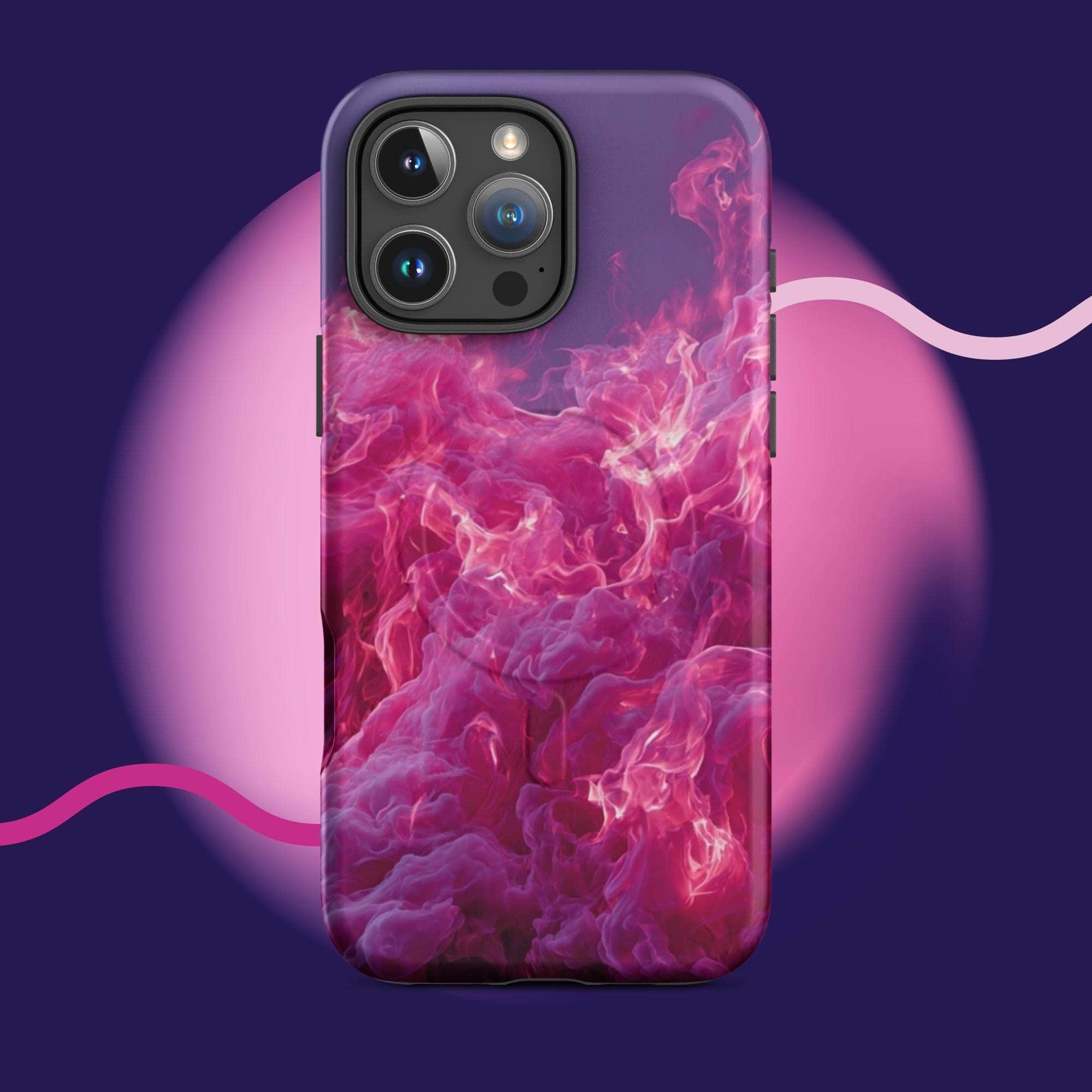 iPhone tough case - Pink fiery cloud MagSafe® iPhone protective cover