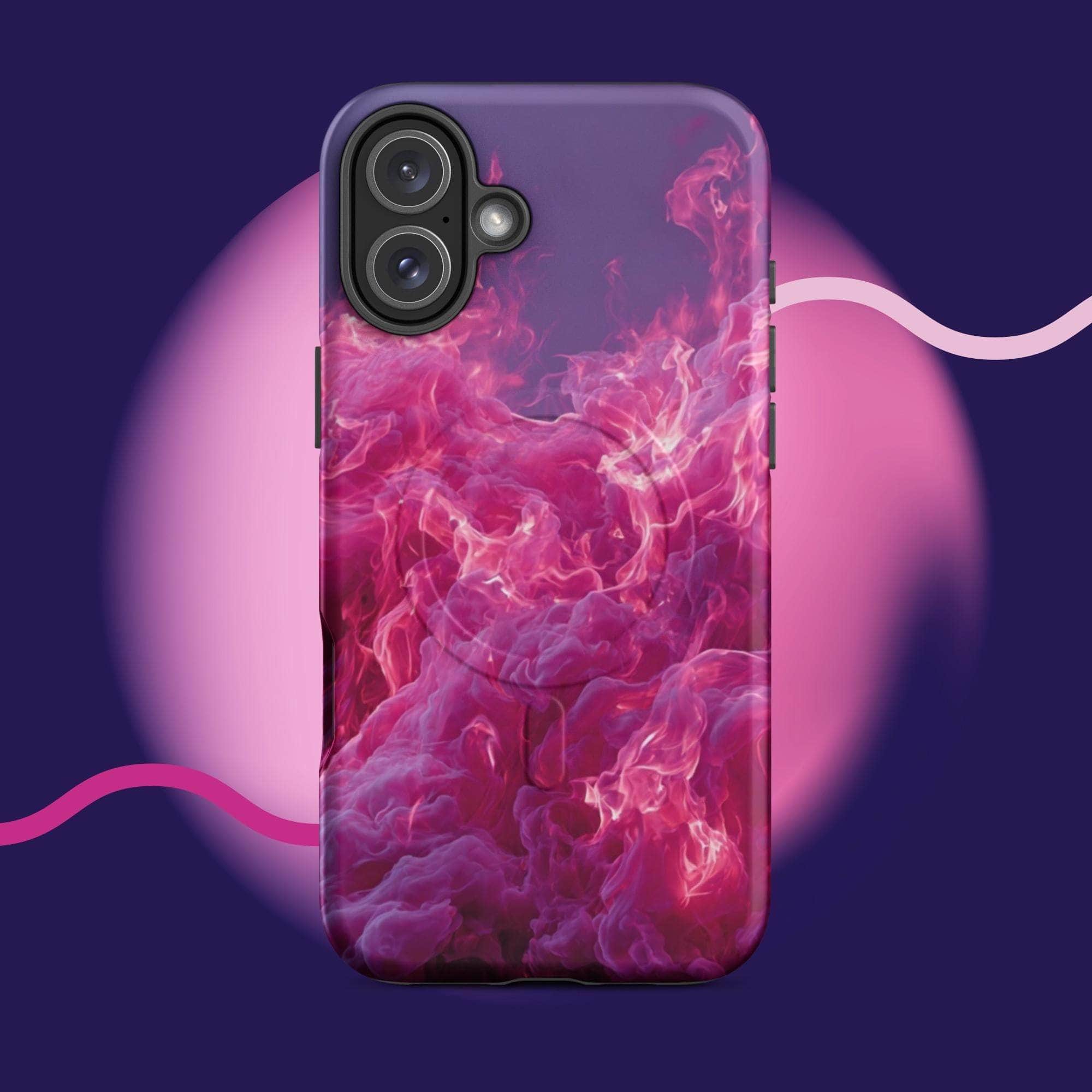 iPhone tough case - Pink fiery cloud MagSafe® iPhone protective cover