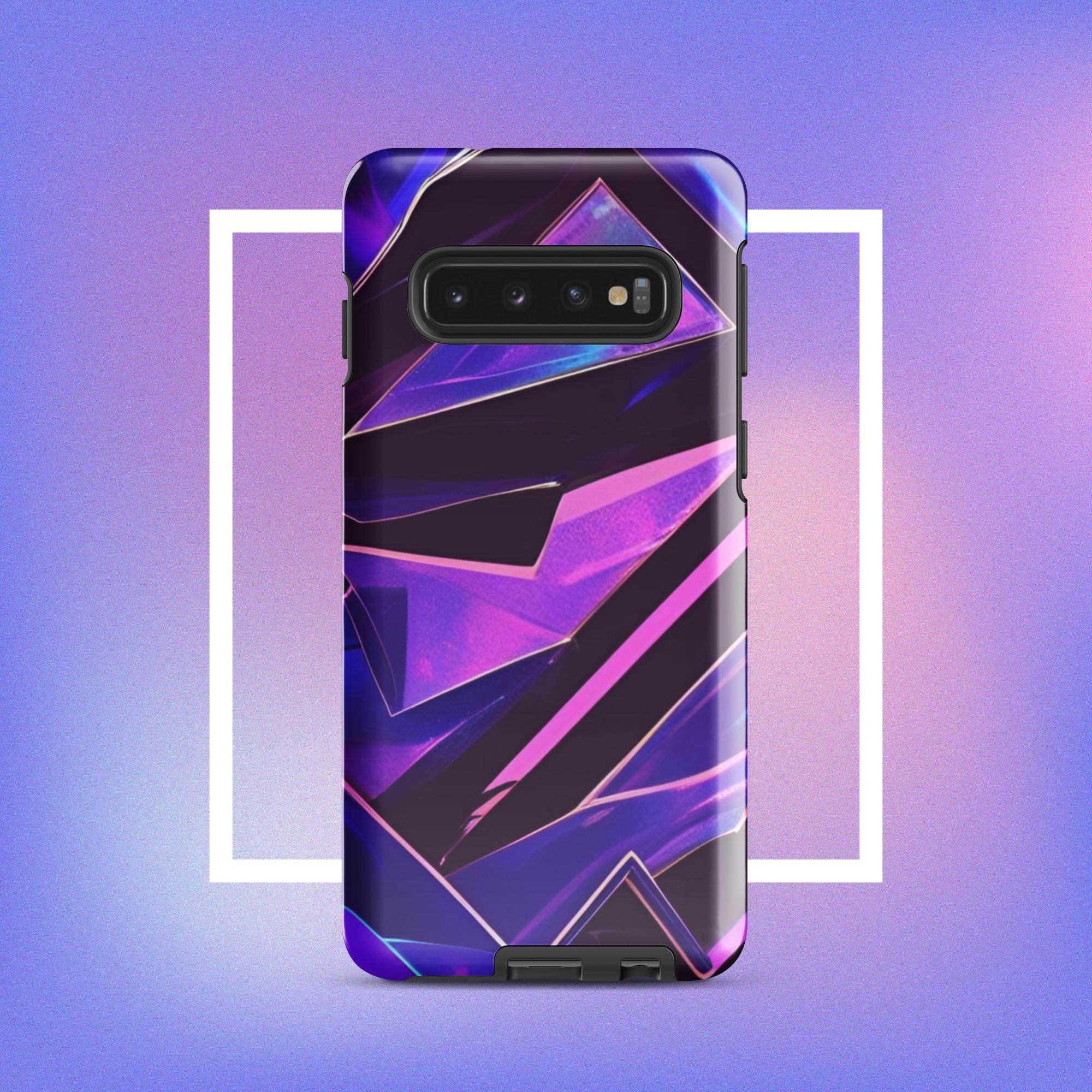 Samsung Galaxy Tough Case - Modern purple design protective phone case