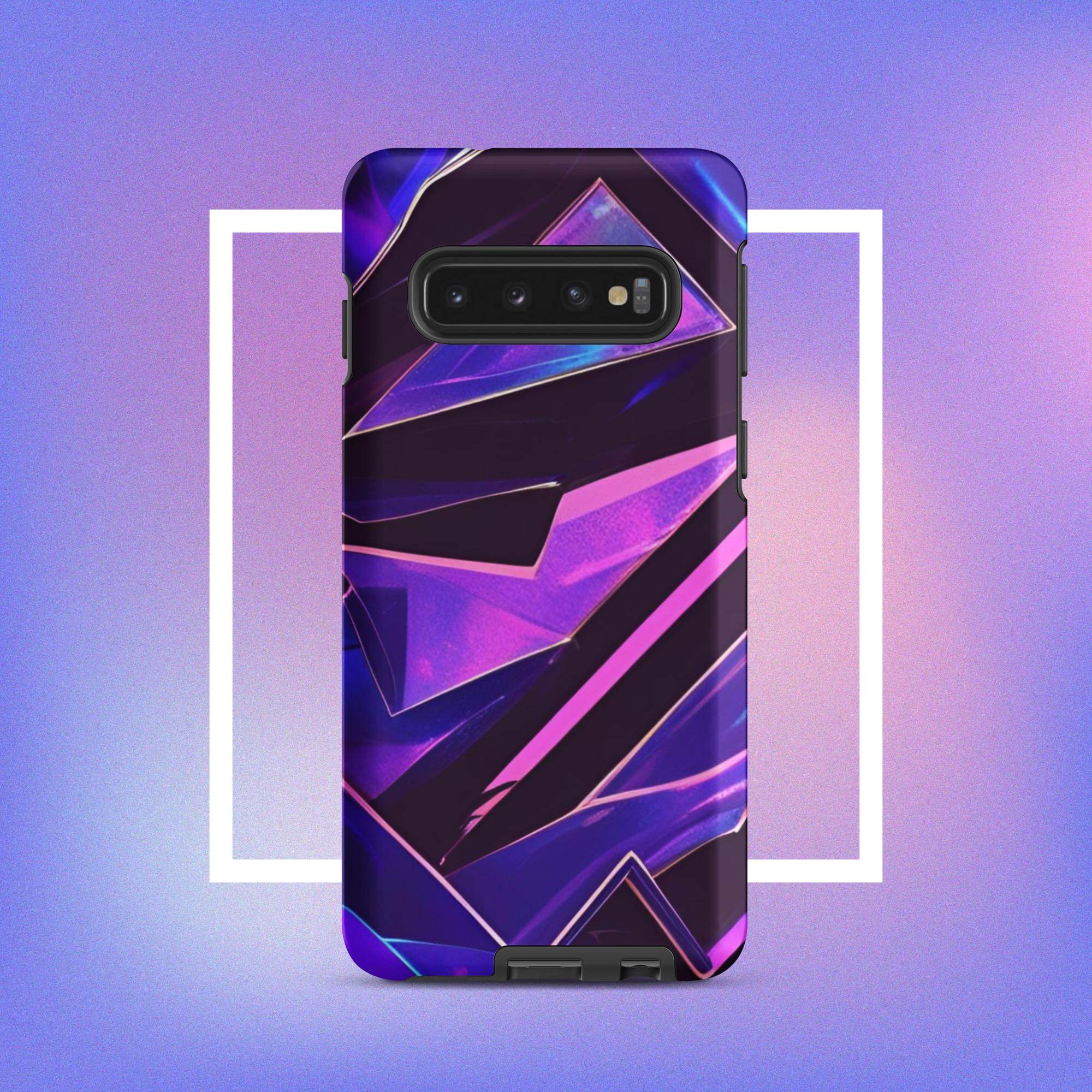 Samsung Galaxy Tough Case - Modern purple design protective phone case