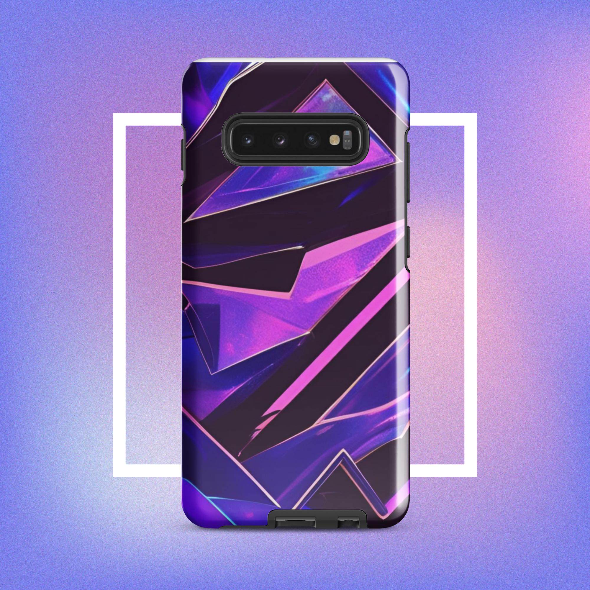 Samsung Galaxy Tough Case - Modern purple design protective phone case