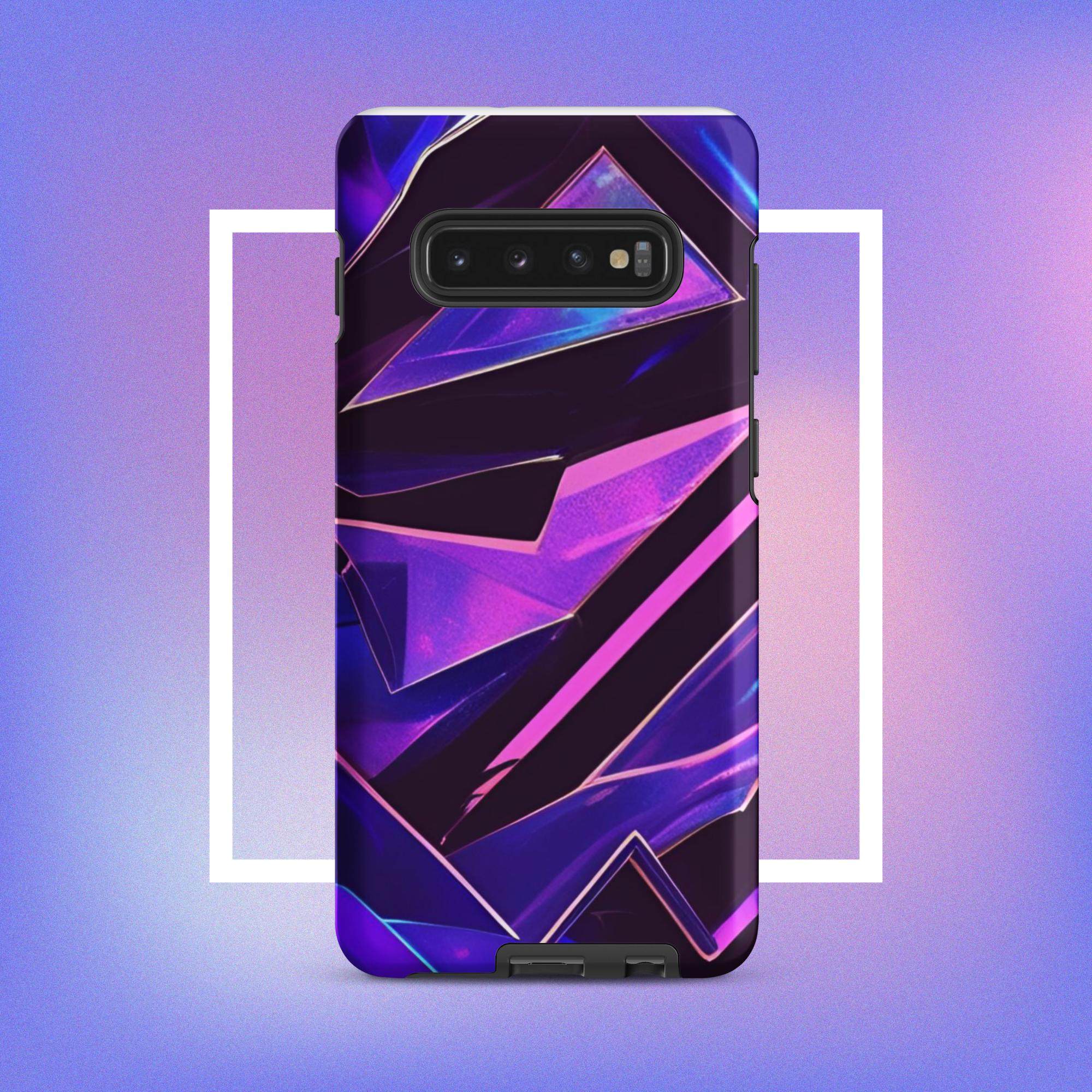 Samsung Galaxy Tough Case - Modern purple design protective phone case
