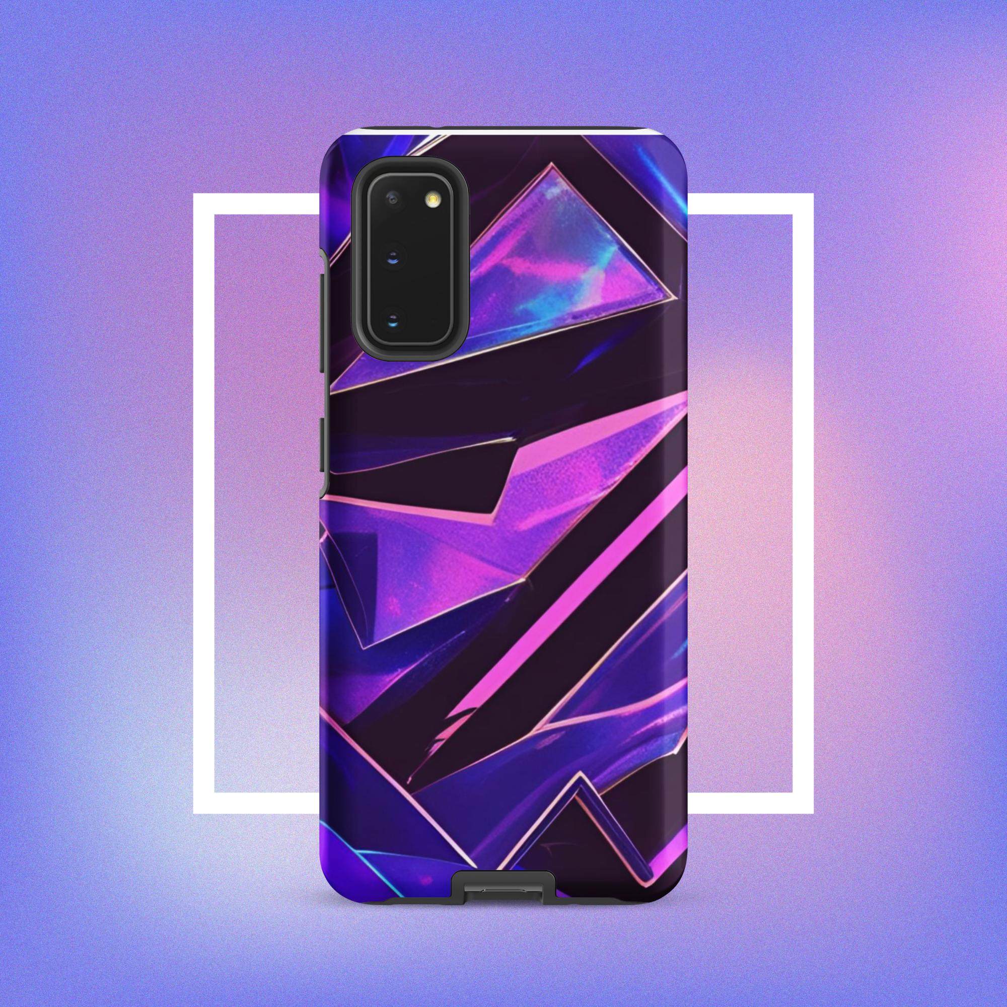 Samsung Galaxy Tough Case - Modern purple design protective phone case