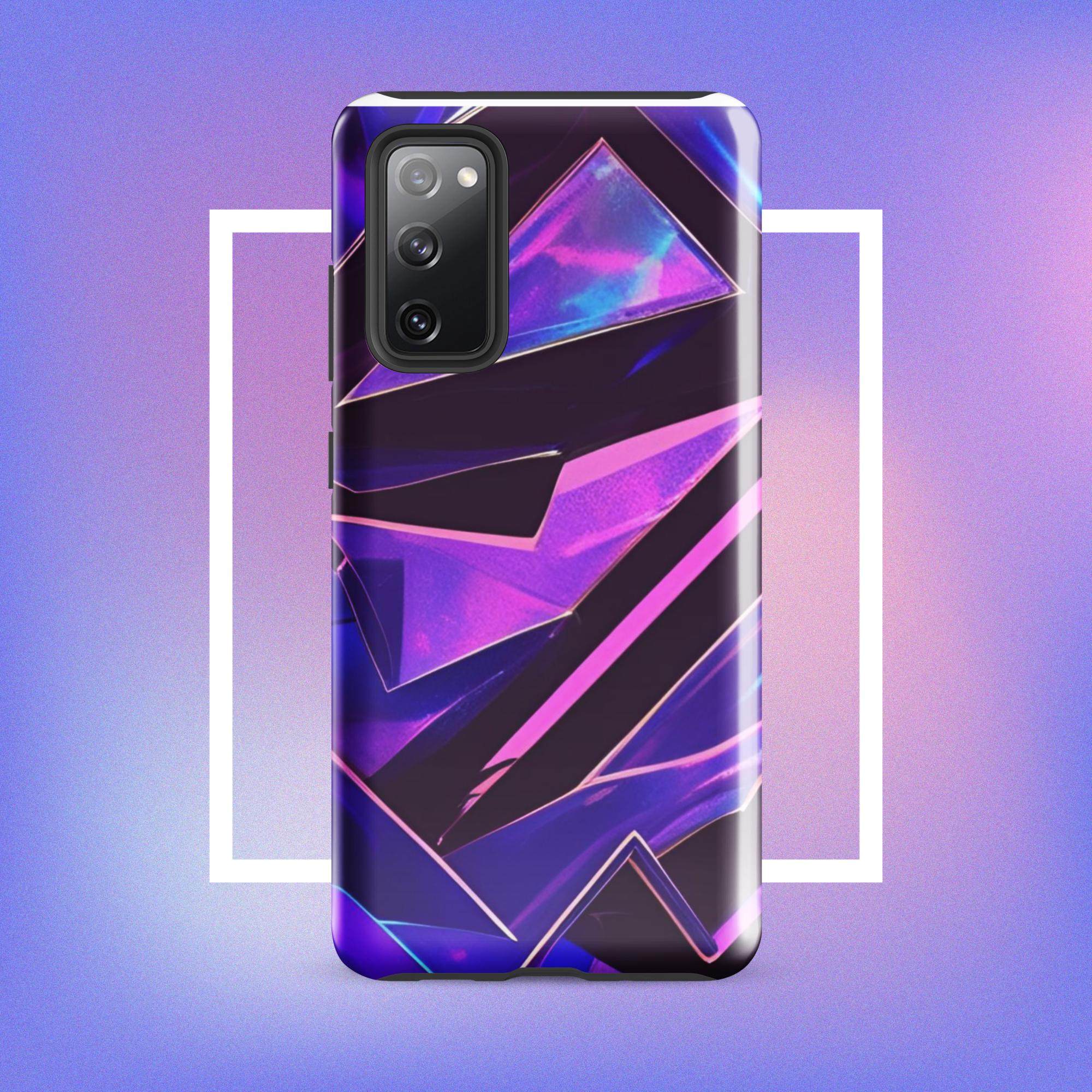 Samsung Galaxy Tough Case - Modern purple design protective phone case