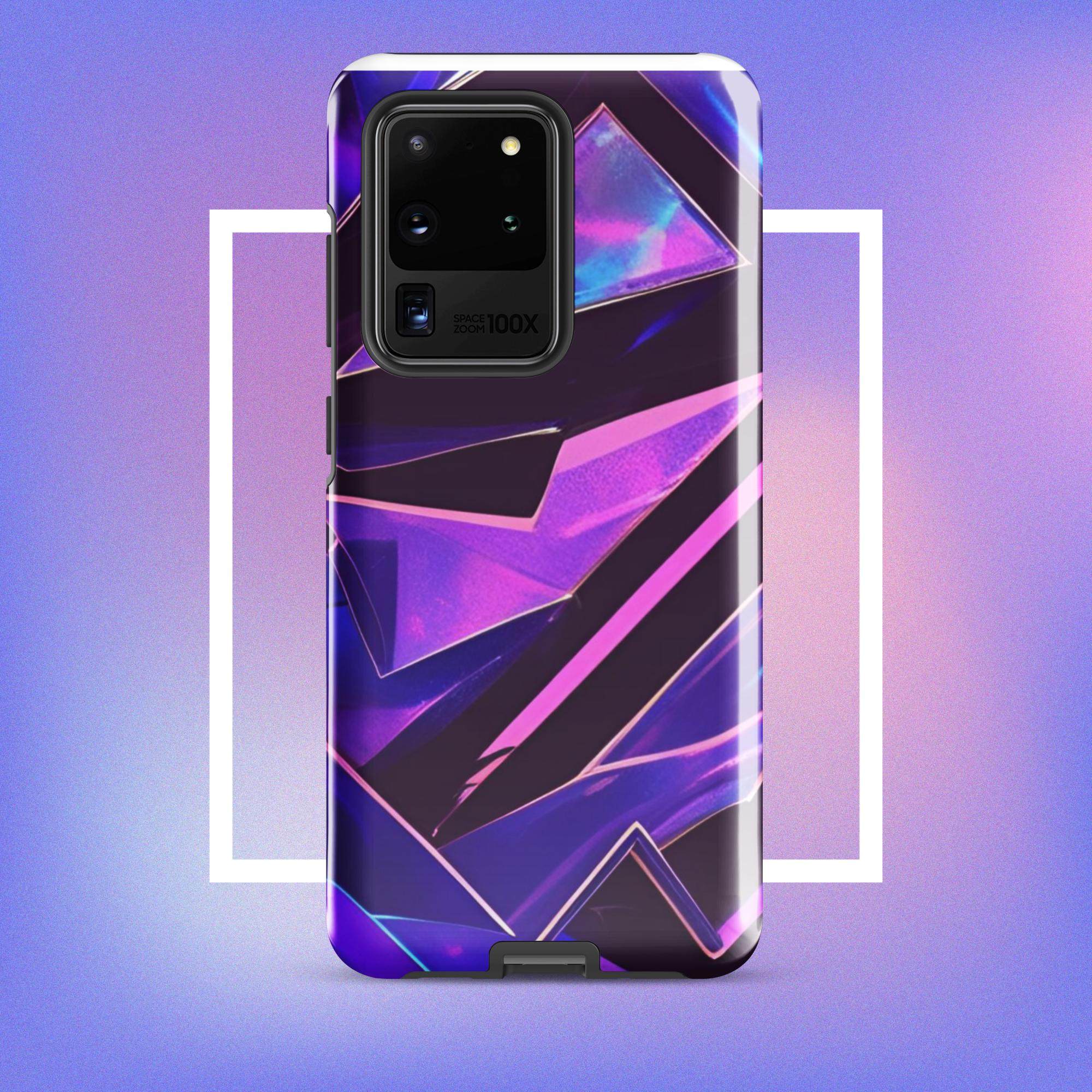 Samsung Galaxy Tough Case - Modern purple design protective phone case