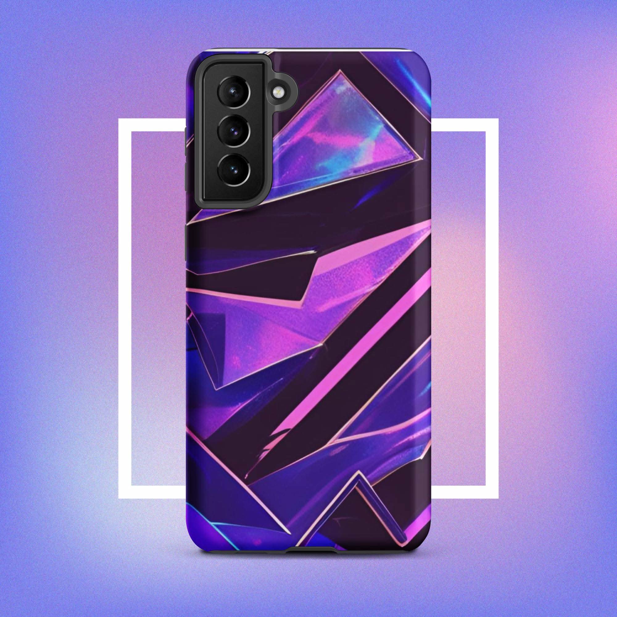 Samsung Galaxy Tough Case - Modern purple design protective phone case