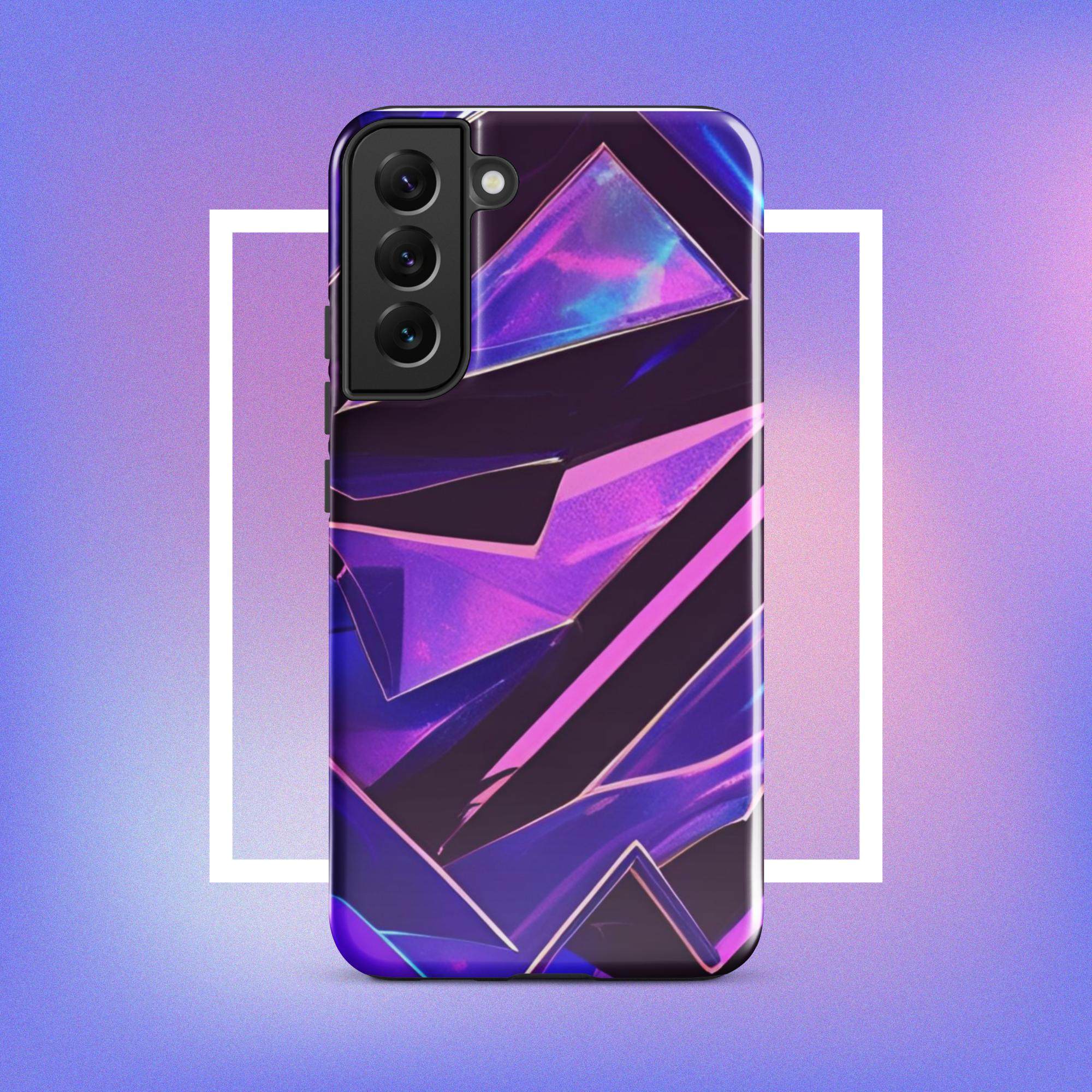 Samsung Galaxy Tough Case - Modern purple design protective phone case