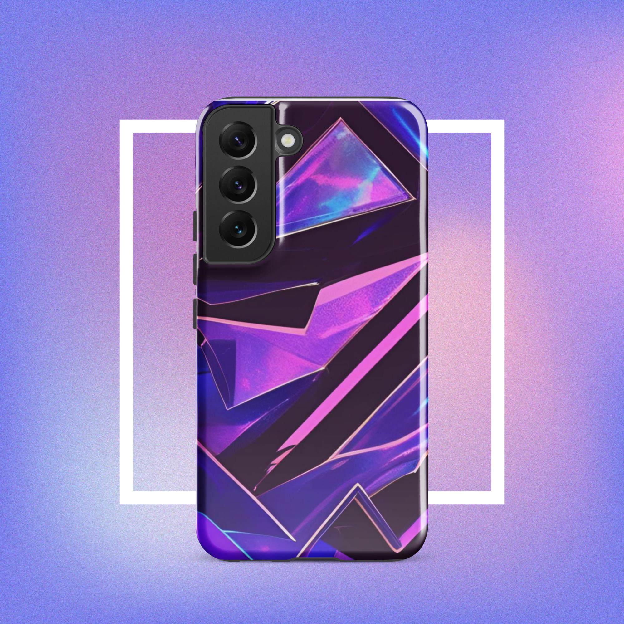 Samsung Galaxy Tough Case - Modern purple design protective phone case