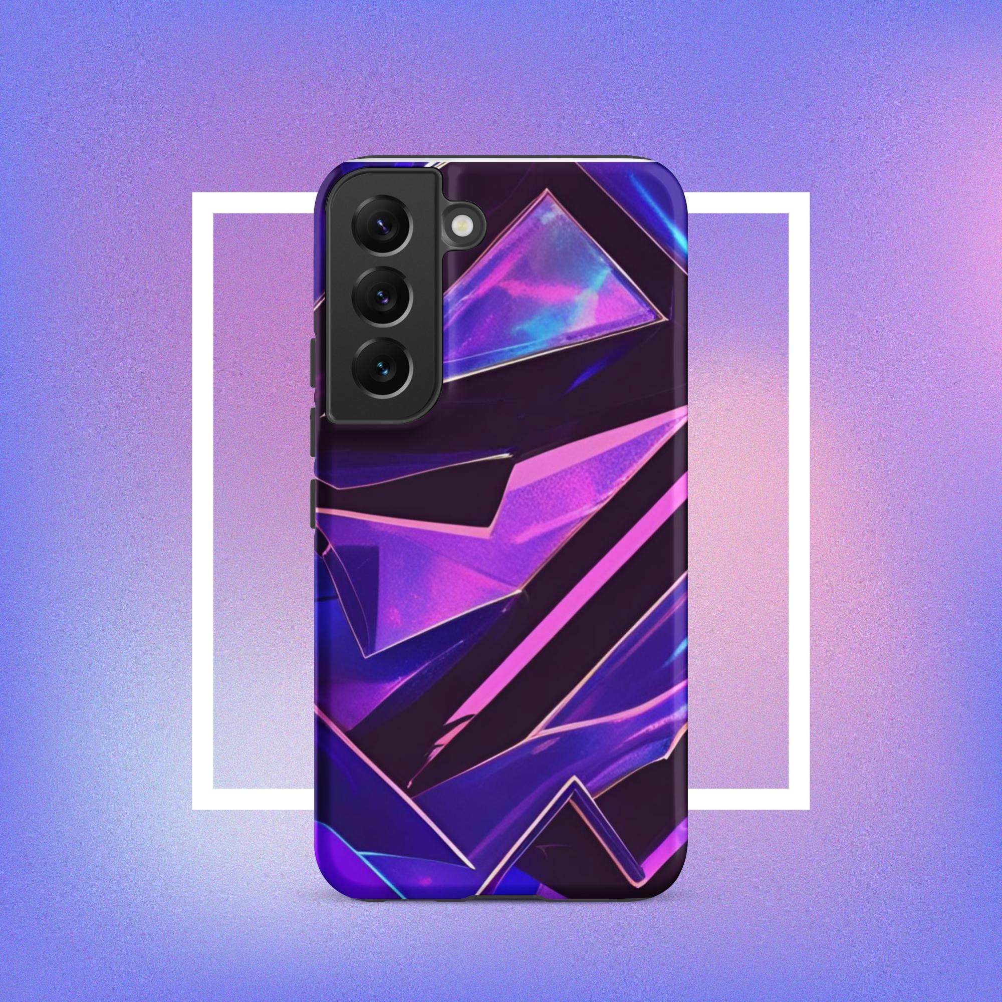 Samsung Galaxy Tough Case - Modern purple design protective phone case