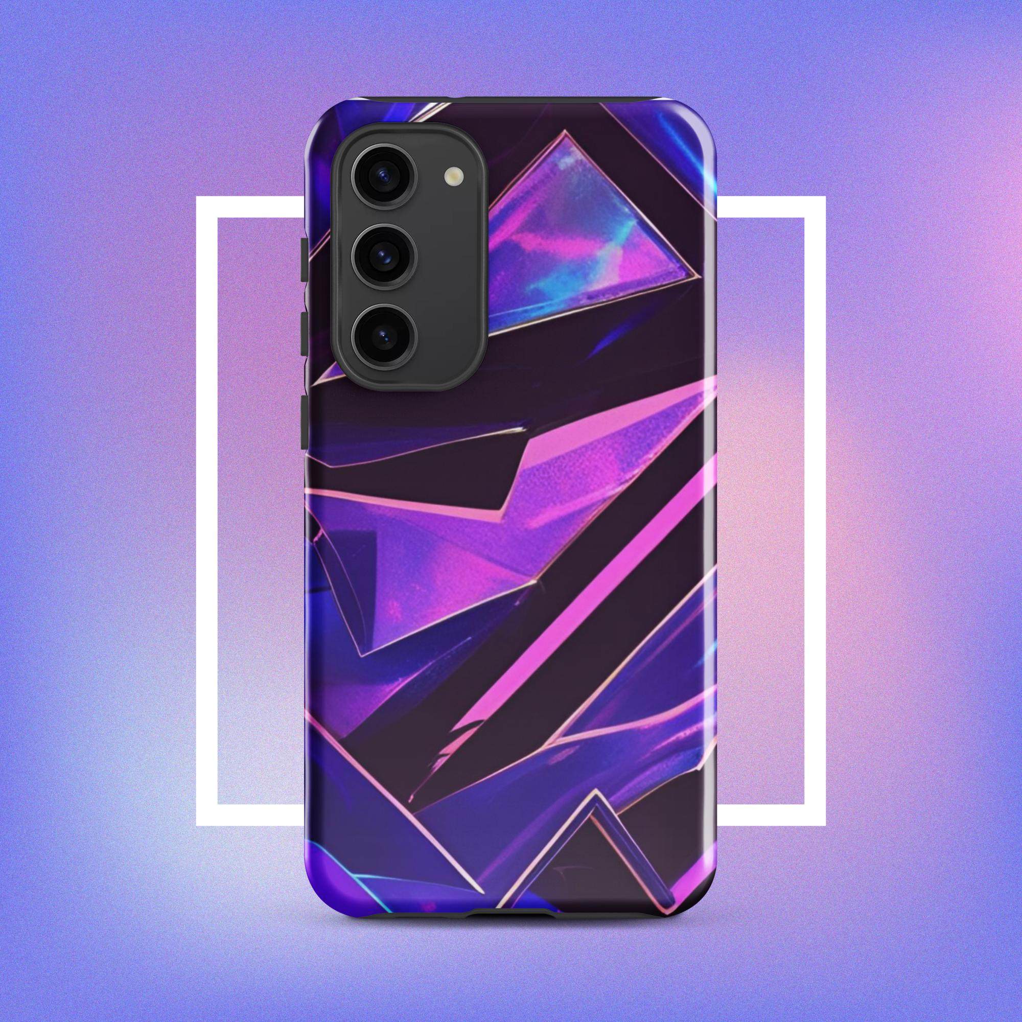 Samsung Galaxy Tough Case - Modern purple design protective phone case