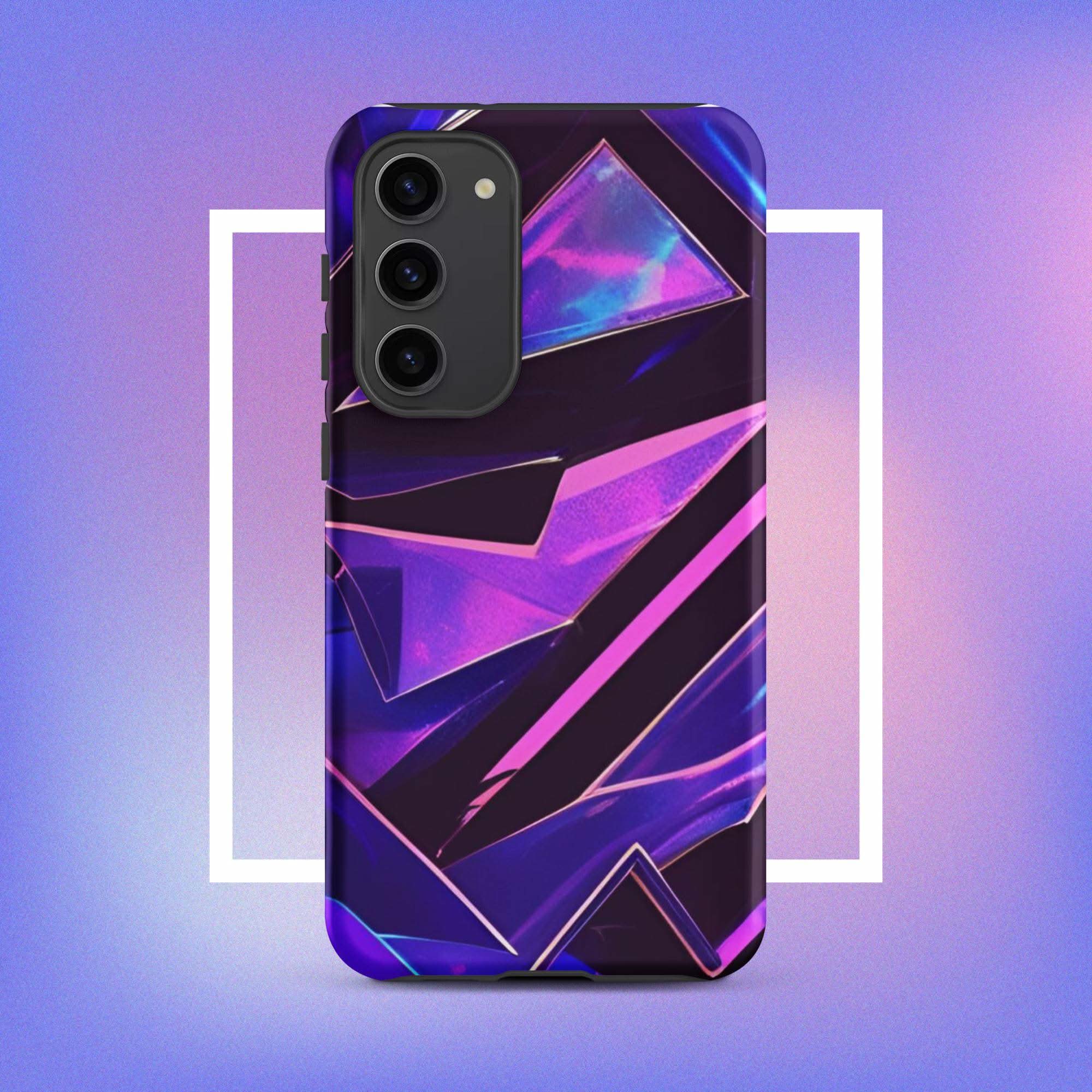 Samsung Galaxy Tough Case - Modern purple design protective phone case