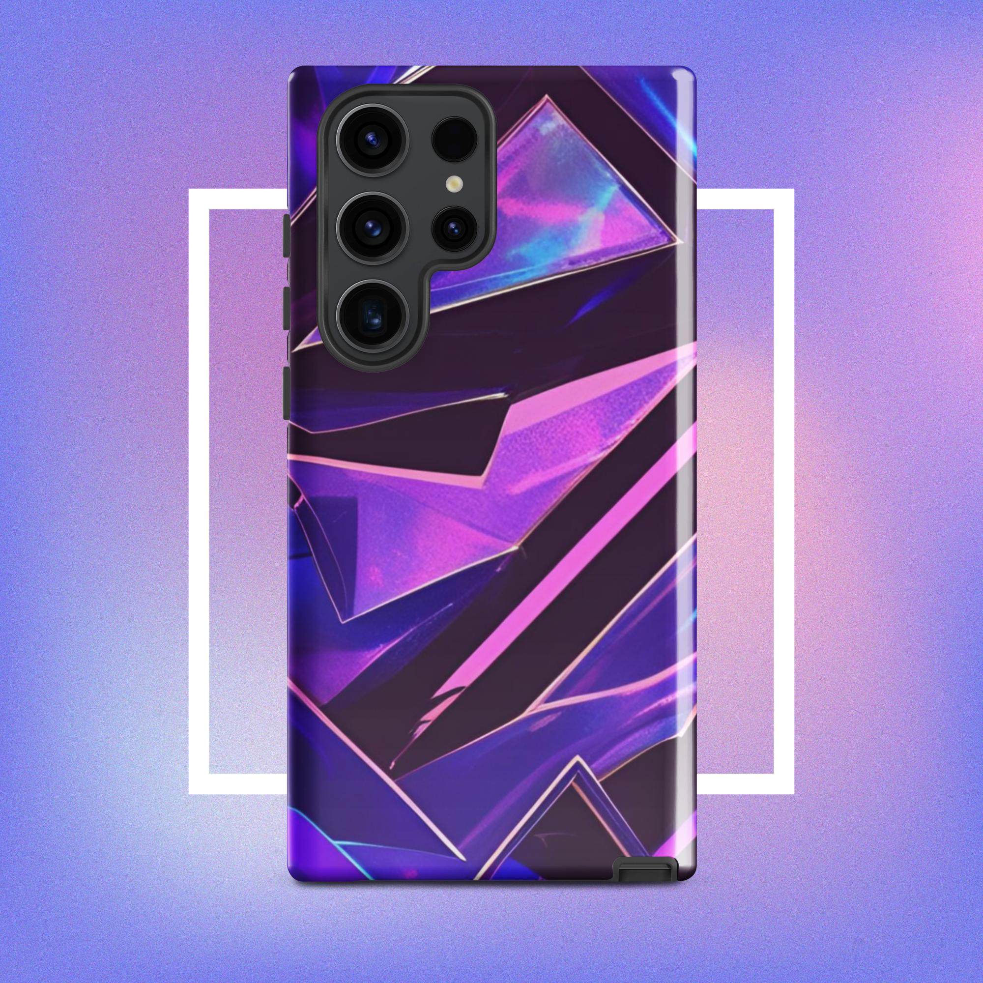 Samsung Galaxy Tough Case - Modern purple design protective phone case