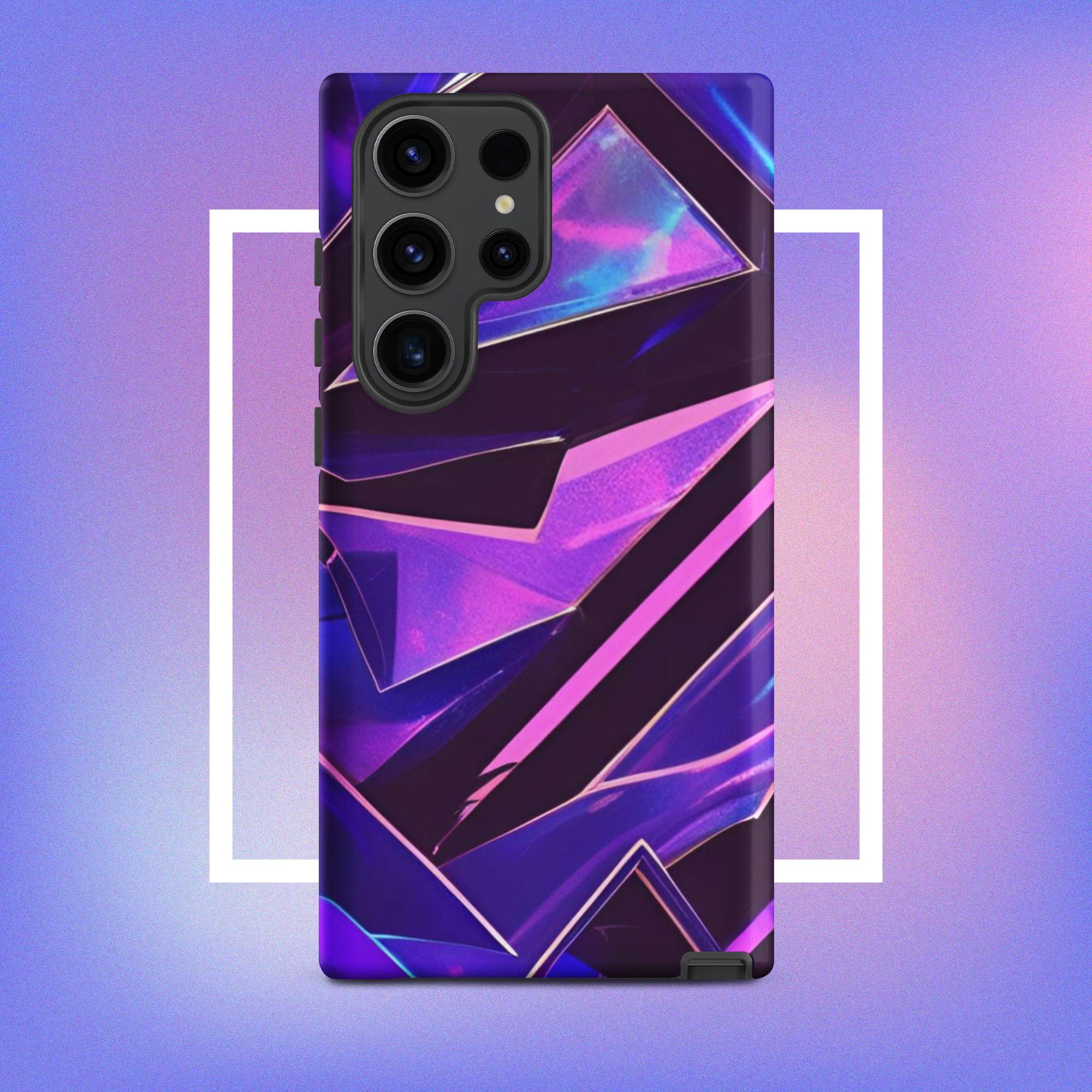 Samsung Galaxy Tough Case - Modern purple design protective phone case