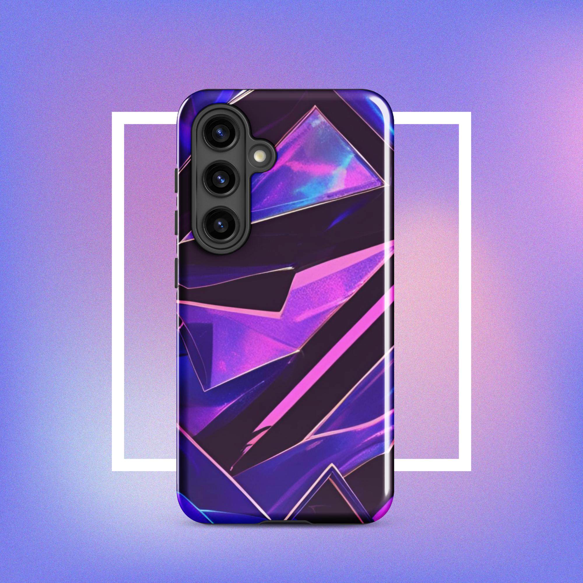 Samsung Galaxy Tough Case - Modern purple design protective phone case