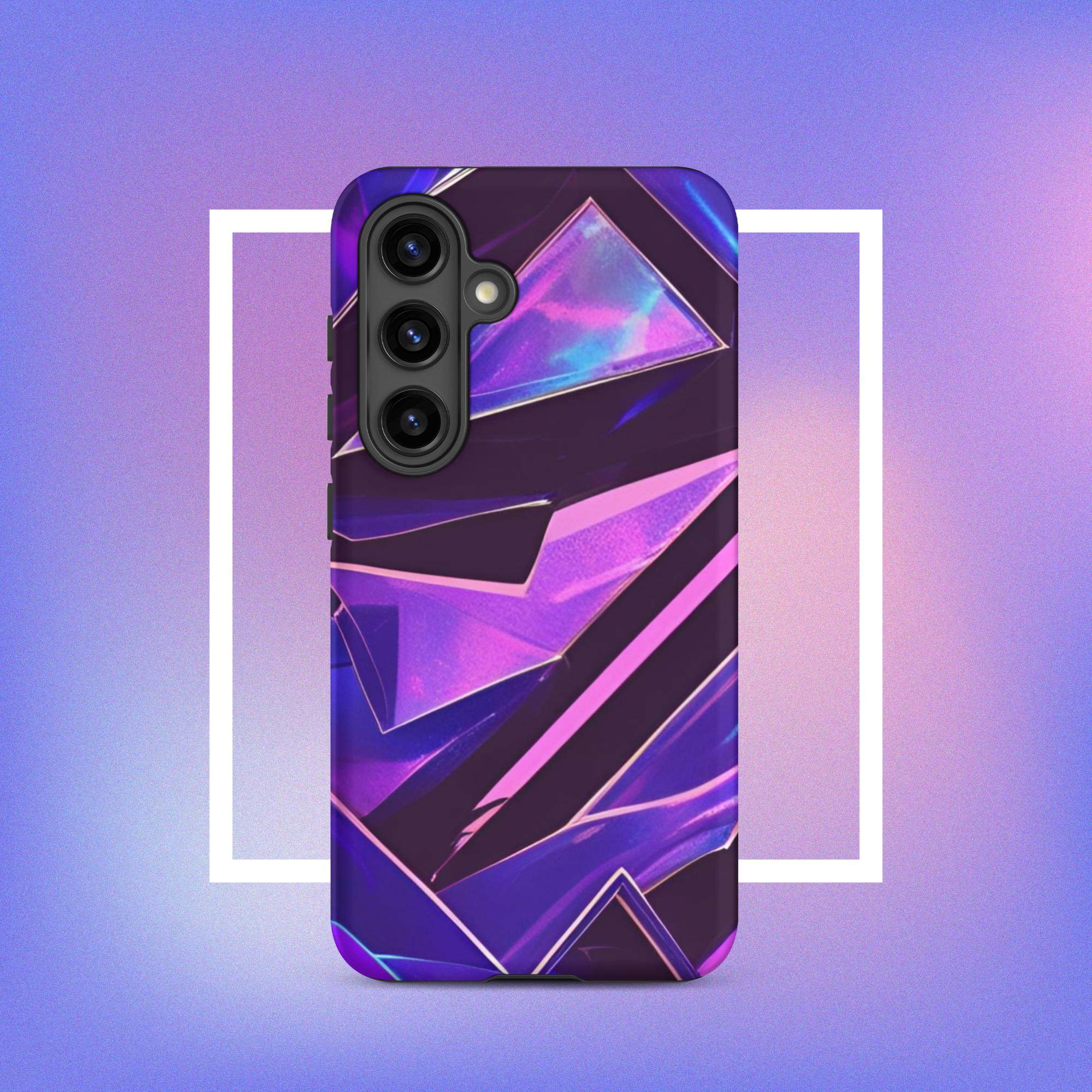 Samsung Galaxy Tough Case - Modern purple design protective phone case