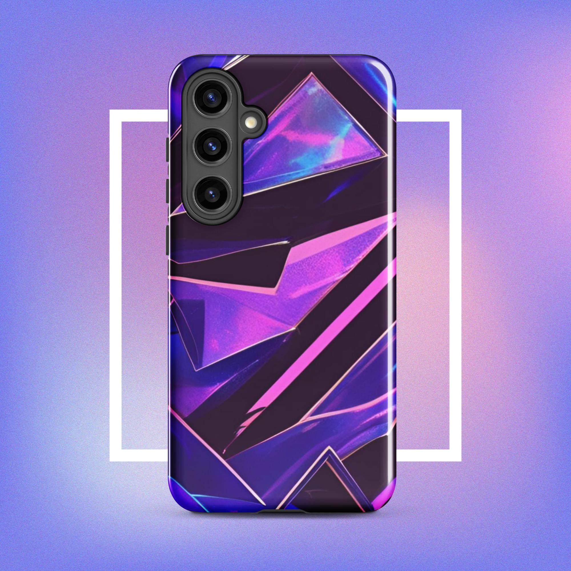 Samsung Galaxy Tough Case - Modern purple design protective phone case