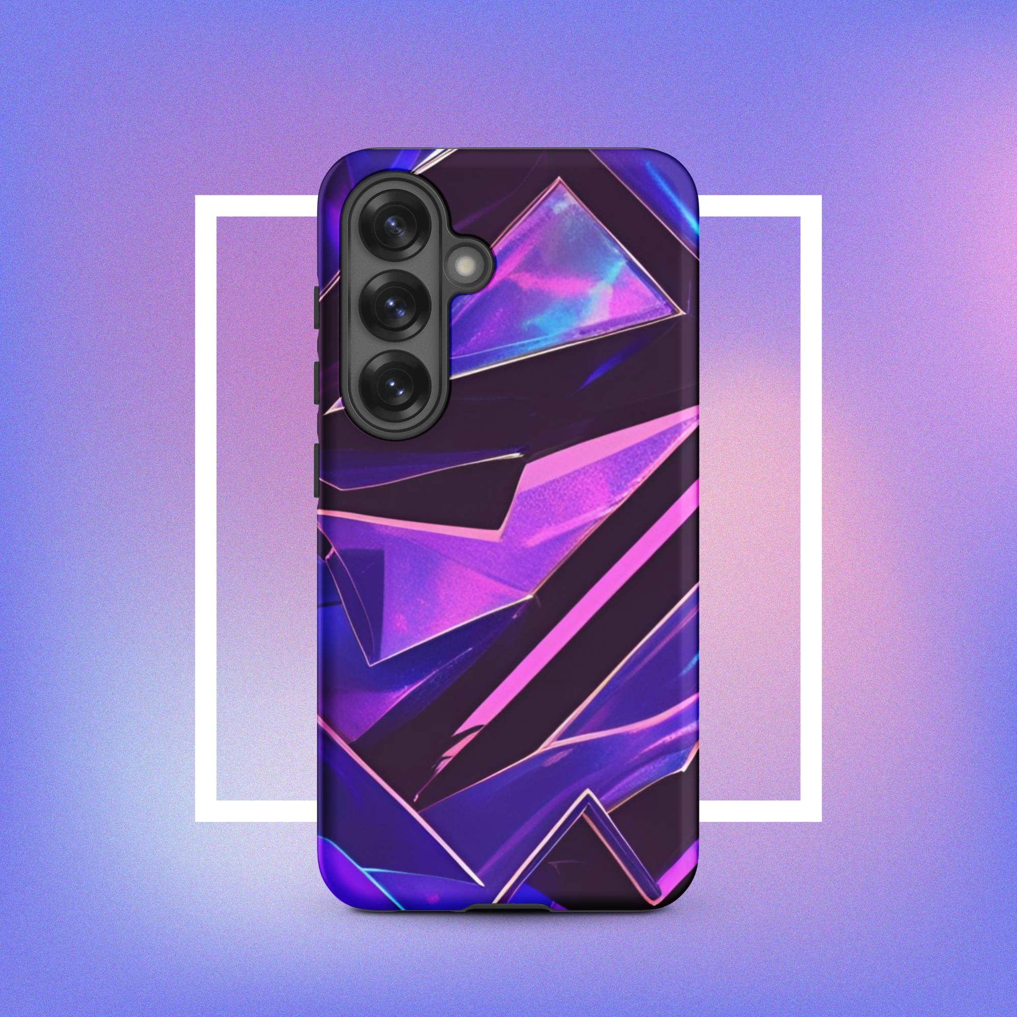 Samsung Galaxy Tough Case - Modern purple design protective phone case