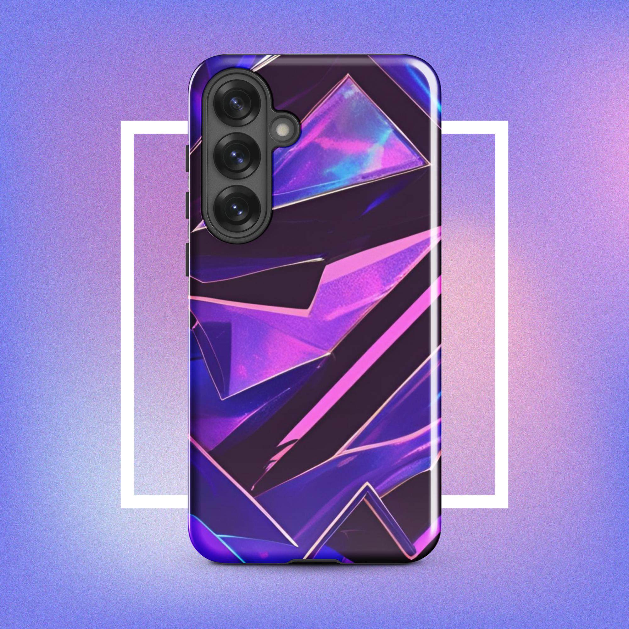 Samsung Galaxy Tough Case - Modern purple design protective phone case