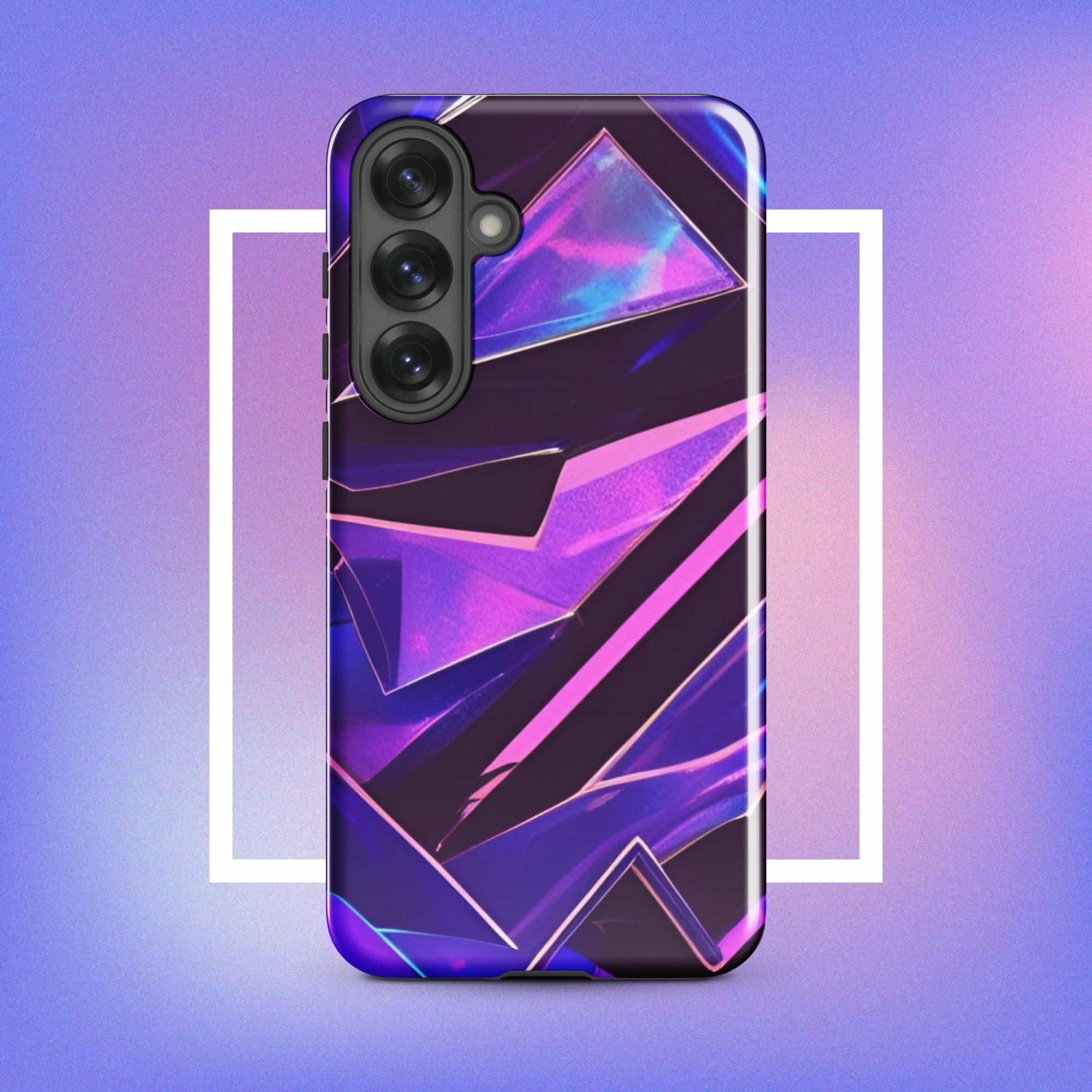 Samsung Galaxy Tough Case - Modern purple design protective phone case