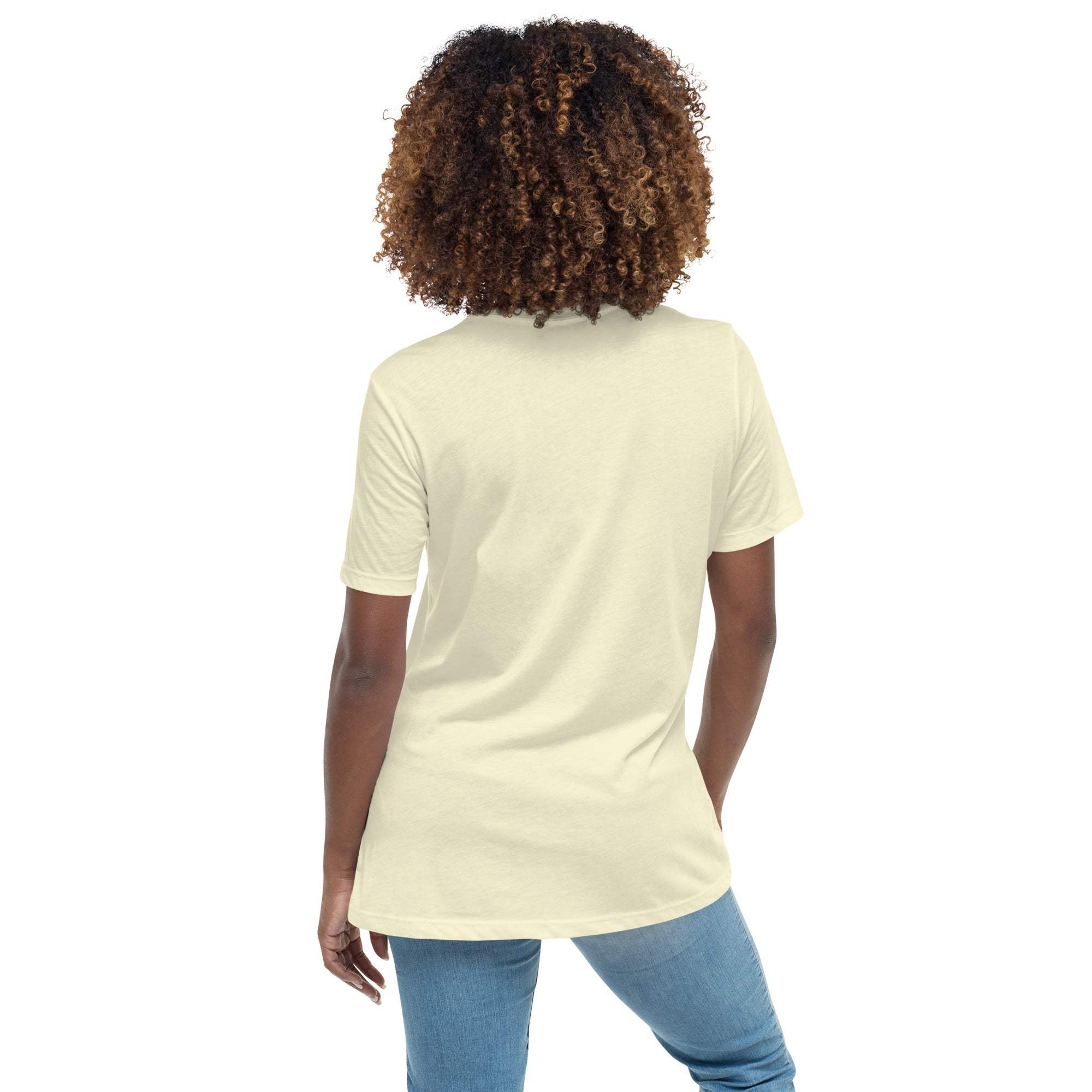 Back view of person wearing light-colored Summer Vibes T-Shirt with a relaxed unisex fit and short sleeves.