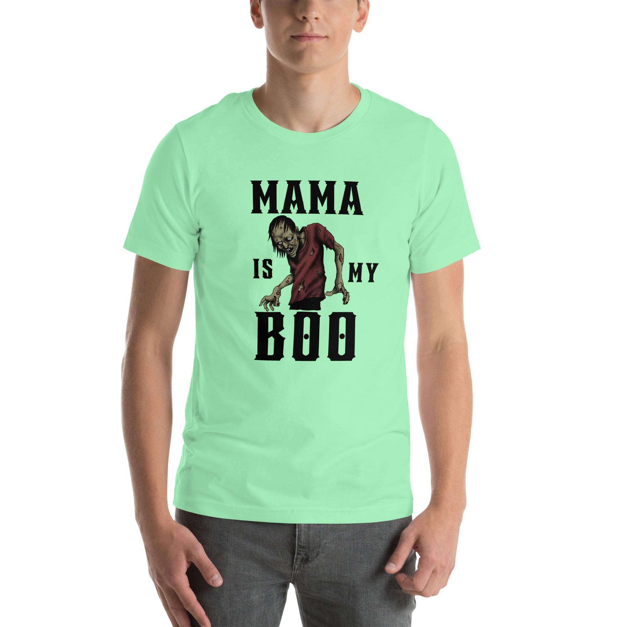 Mama Is My Boo T-Shirt – Funny Halloween Zombie Tee for Spooky Moms