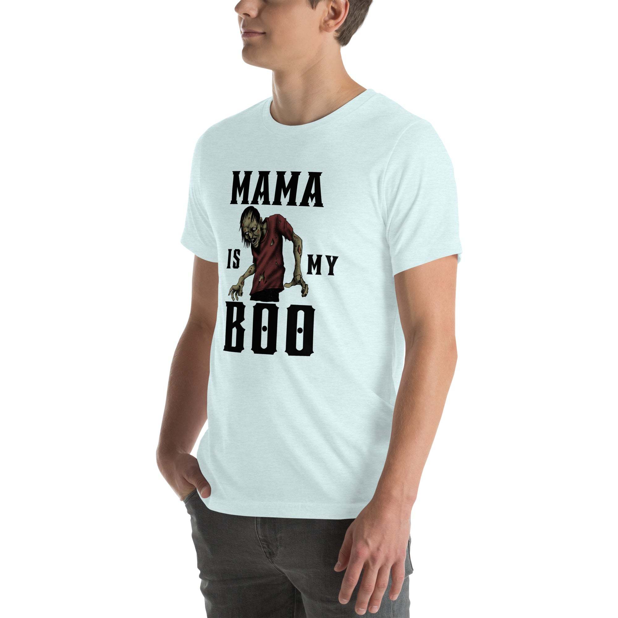 Mama Is My Boo T-Shirt – Funny Halloween Zombie Tee for Spooky Moms