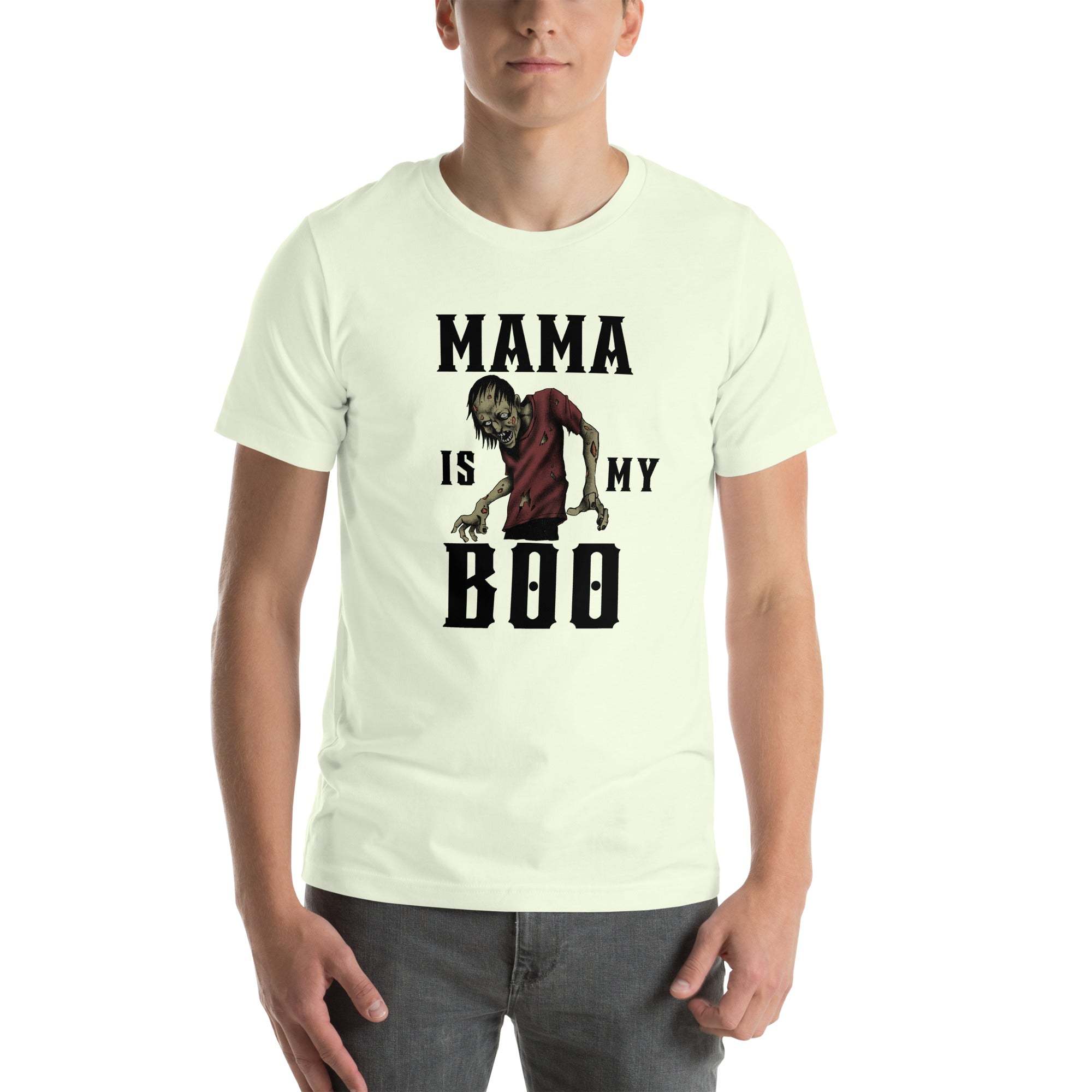 Mama Is My Boo T-Shirt – Funny Halloween Zombie Tee for Spooky Moms