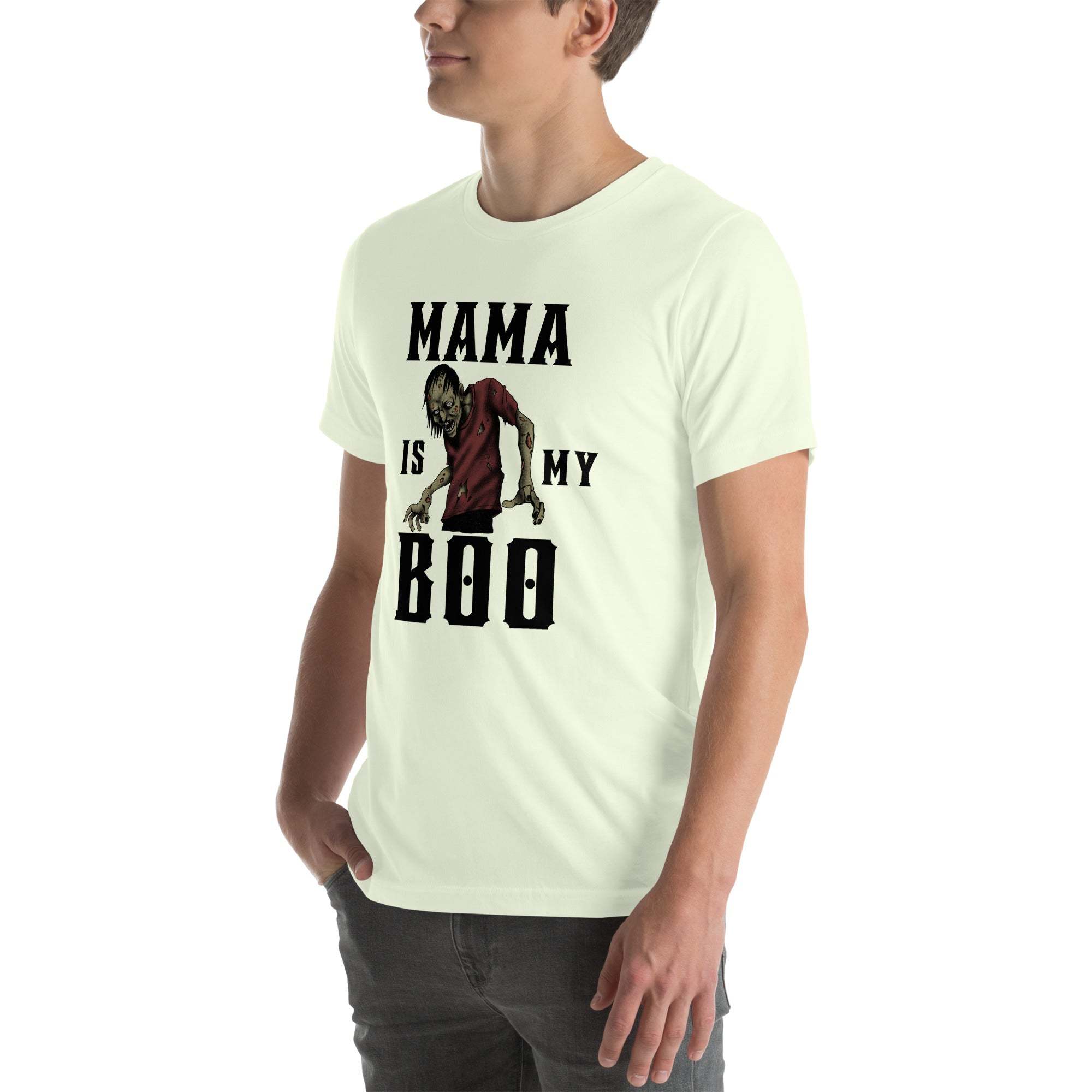 Mama Is My Boo T-Shirt – Funny Halloween Zombie Tee for Spooky Moms