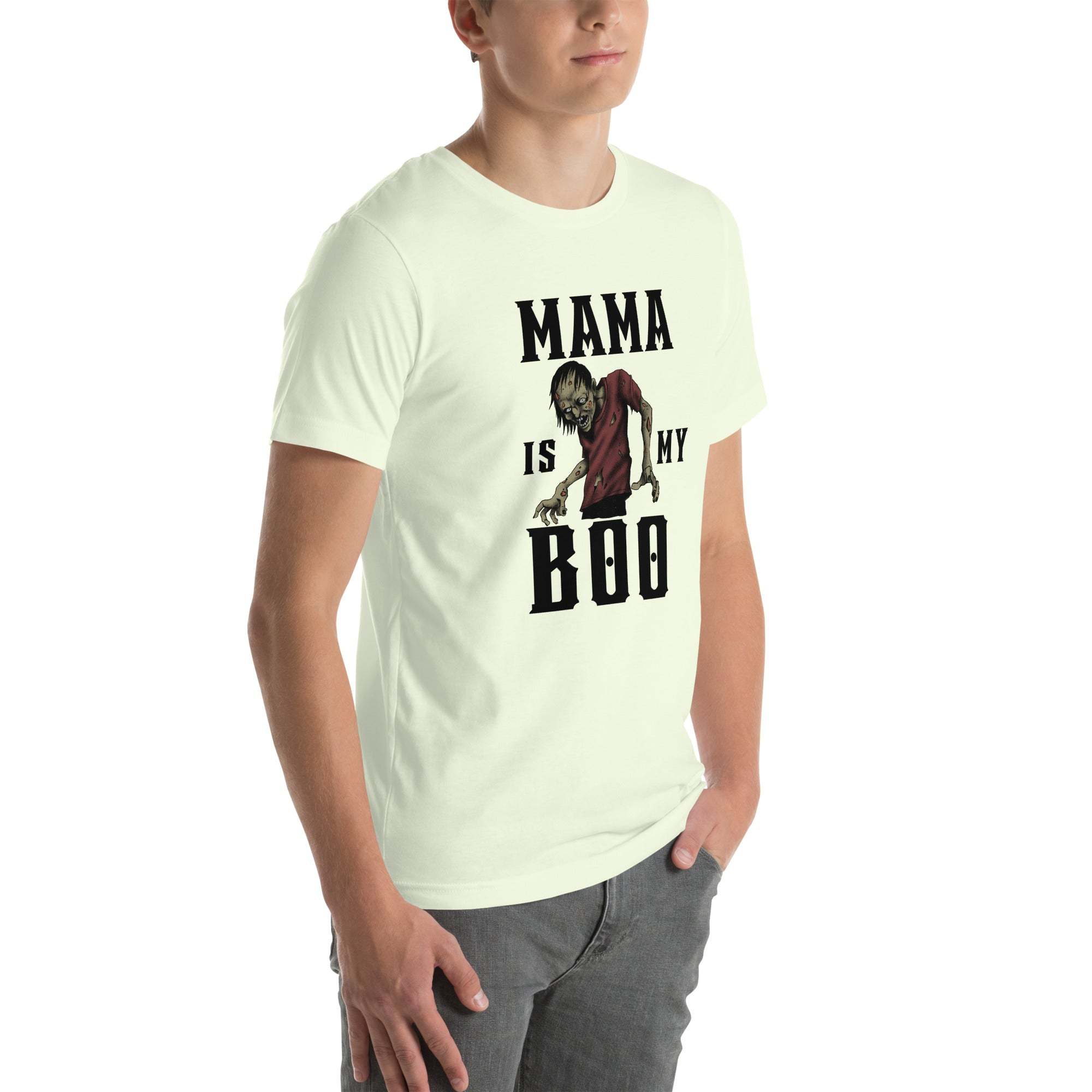 Mama Is My Boo T-Shirt – Funny Halloween Zombie Tee for Spooky Moms